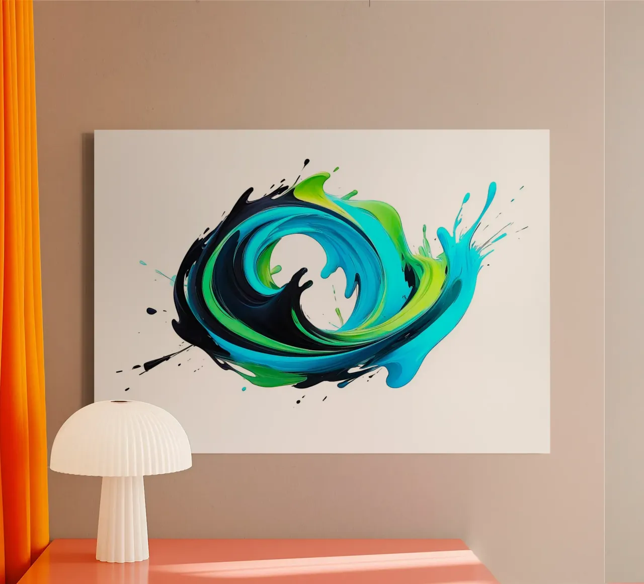 Abstract1053 tela con Cornice a cassetta da WALLART-Peter Lorenz