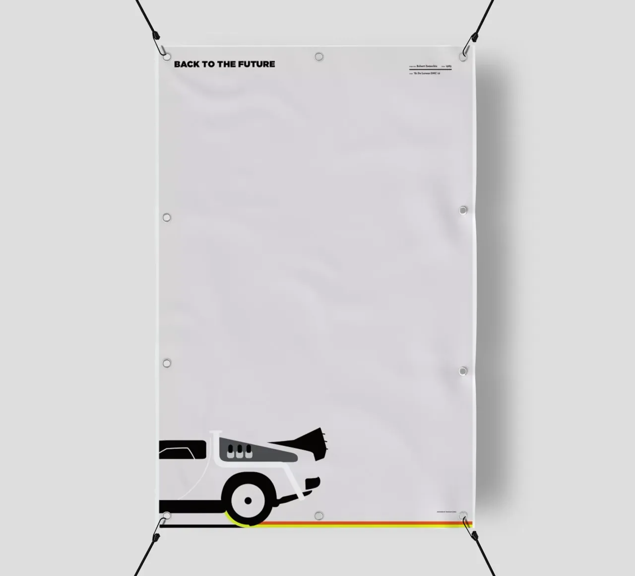 back to the future telo in pvc da Marcin Plonka