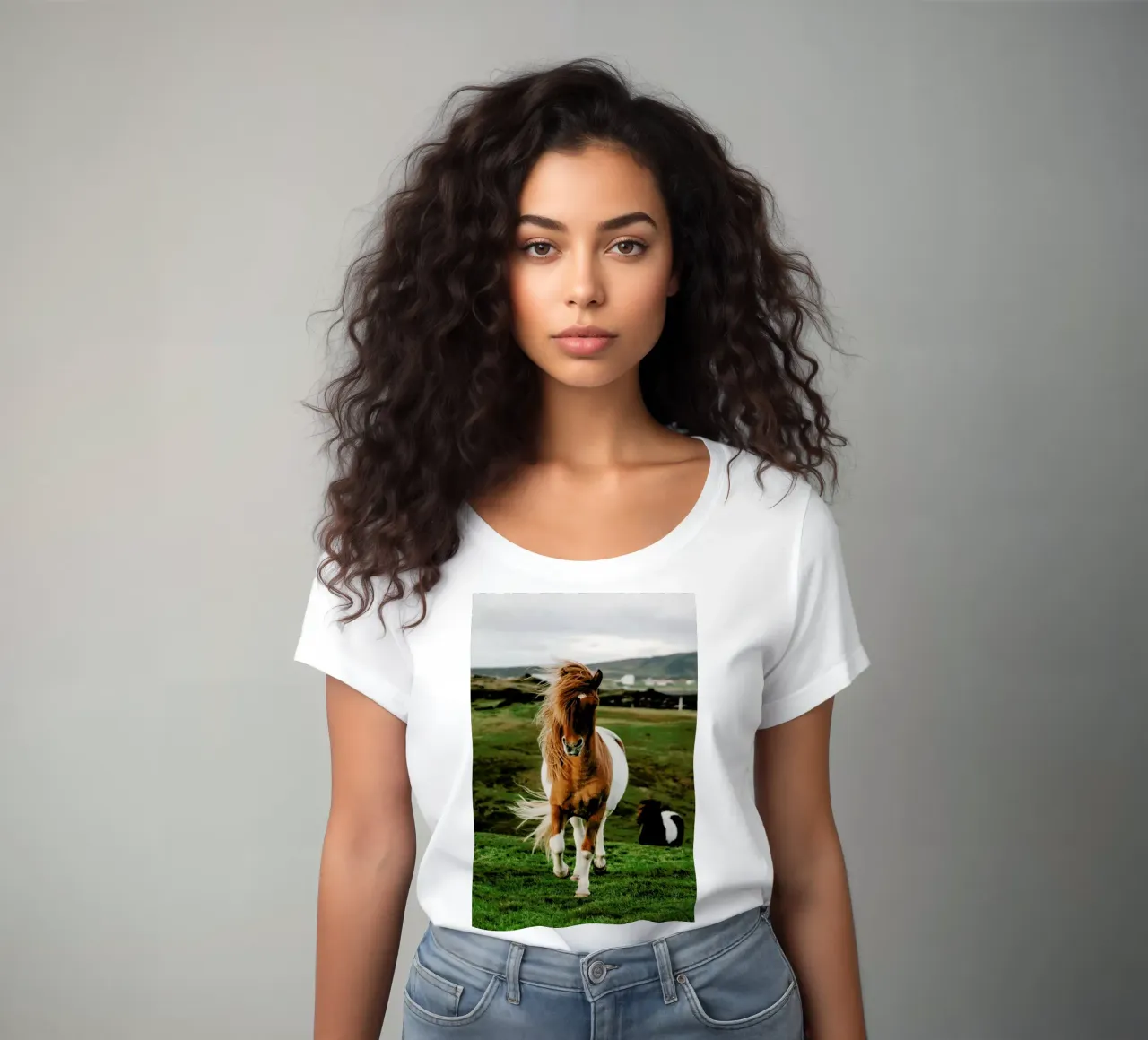Shetland Ponies women's fitted t-shirt by Natural Kingdom