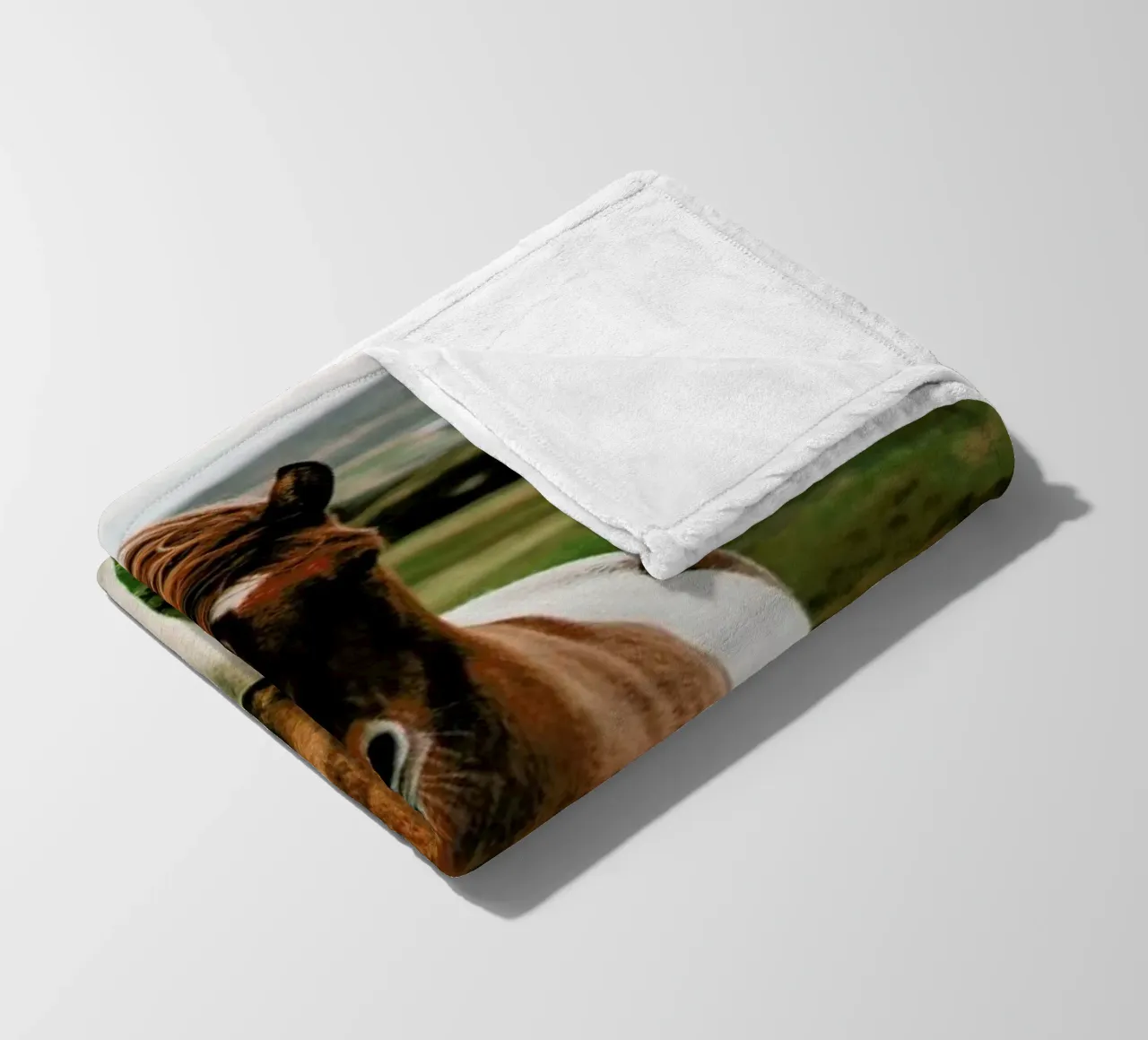 Shetland Ponies fleece blanket by Natural Kingdom