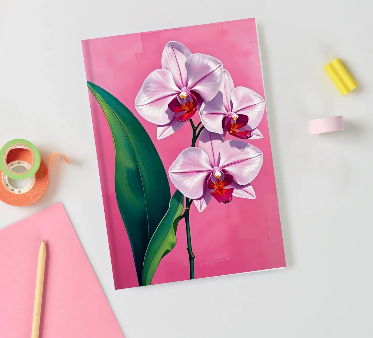 Orchid_style_C_3 notebook by Farb- und Blütenzauber by LK