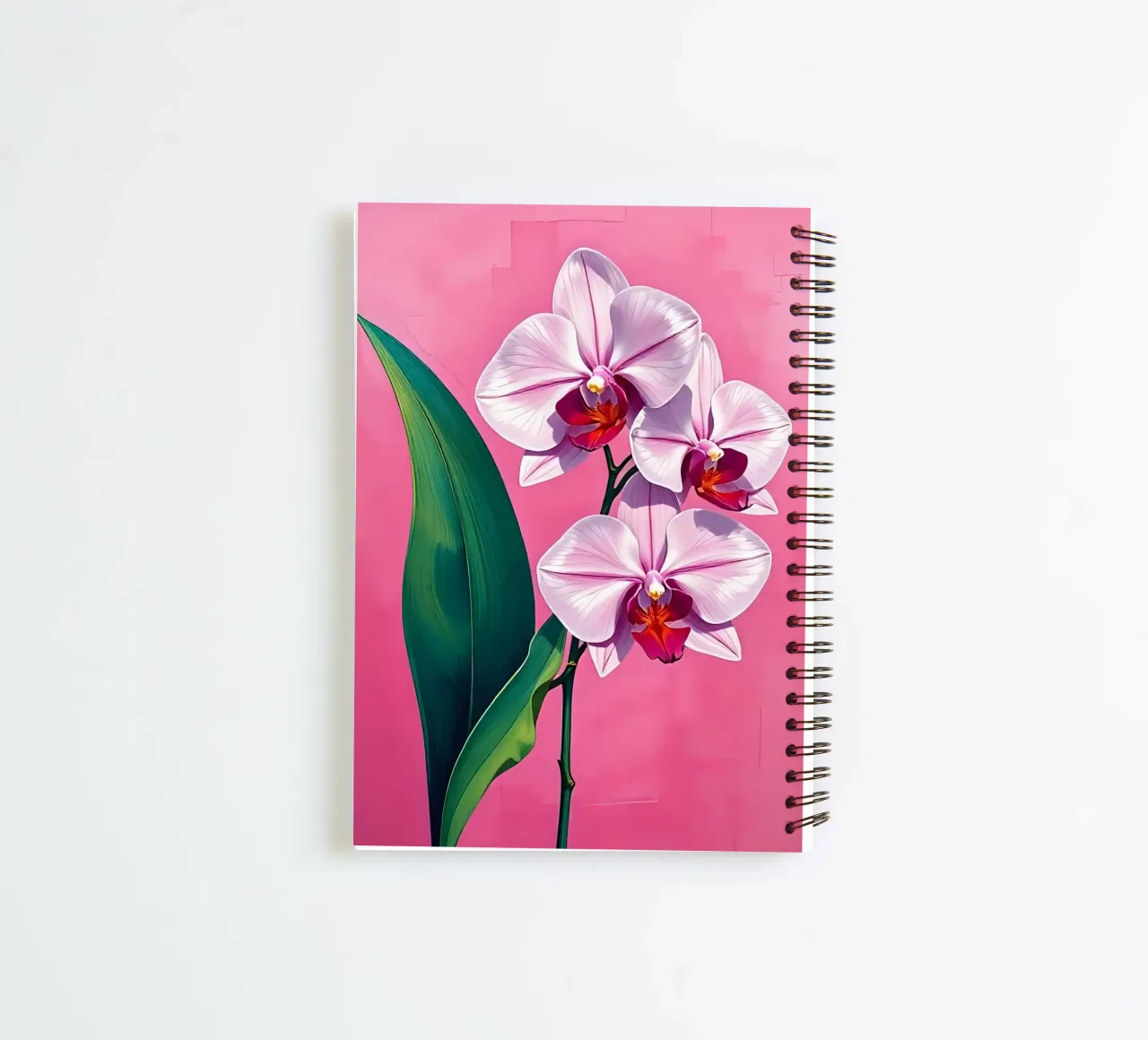 Orchid_style_C_3 spiral notebook by Farb- und Blütenzauber by LK