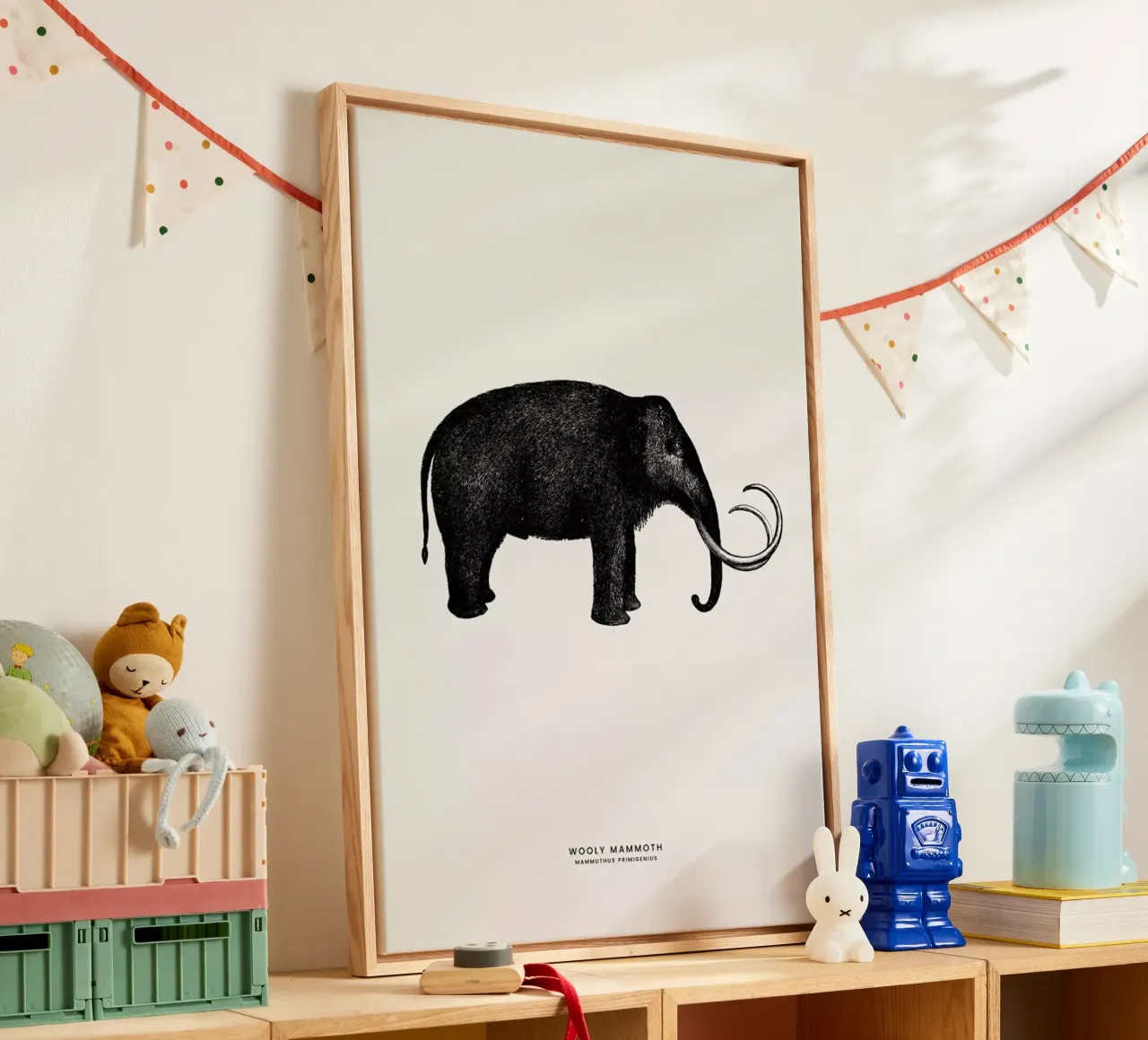Mammoth tela con Cornice a cassetta da Flora & Fauna