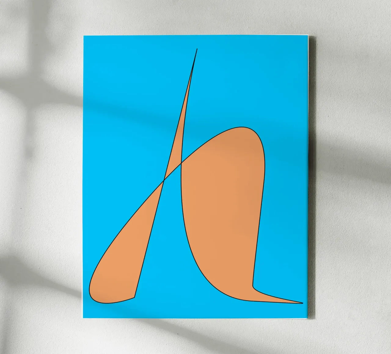 Abstract1305 tela con Cornice a cassetta da WALLART-Peter Lorenz