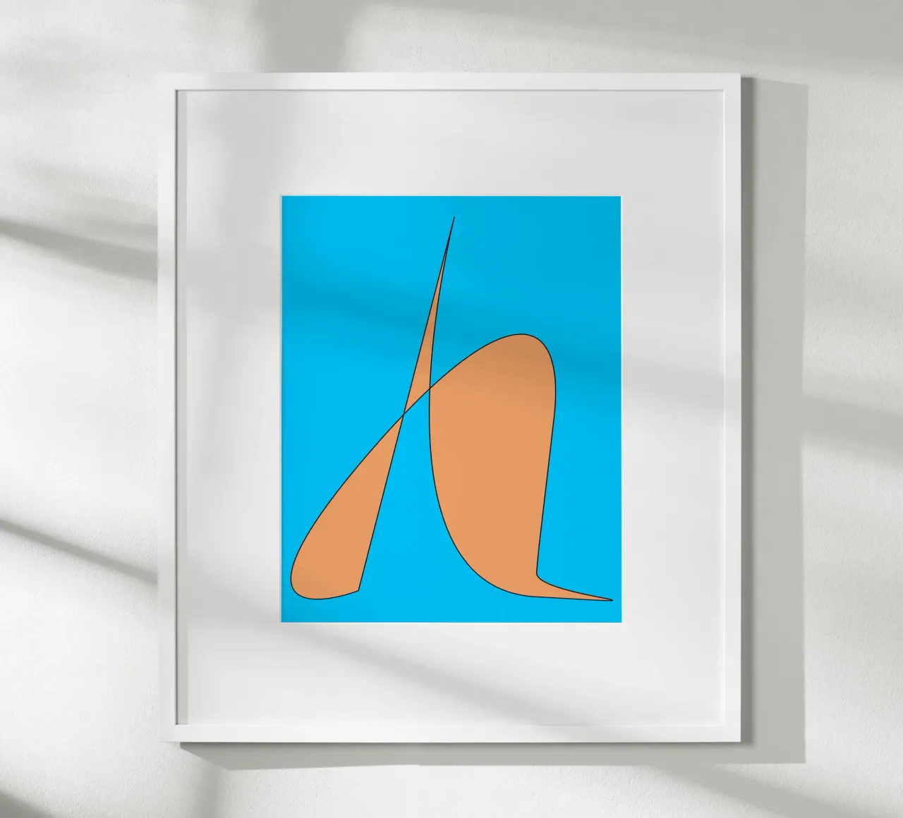 Abstract1305 poster con telaio in alluminio da WALLART-Peter Lorenz