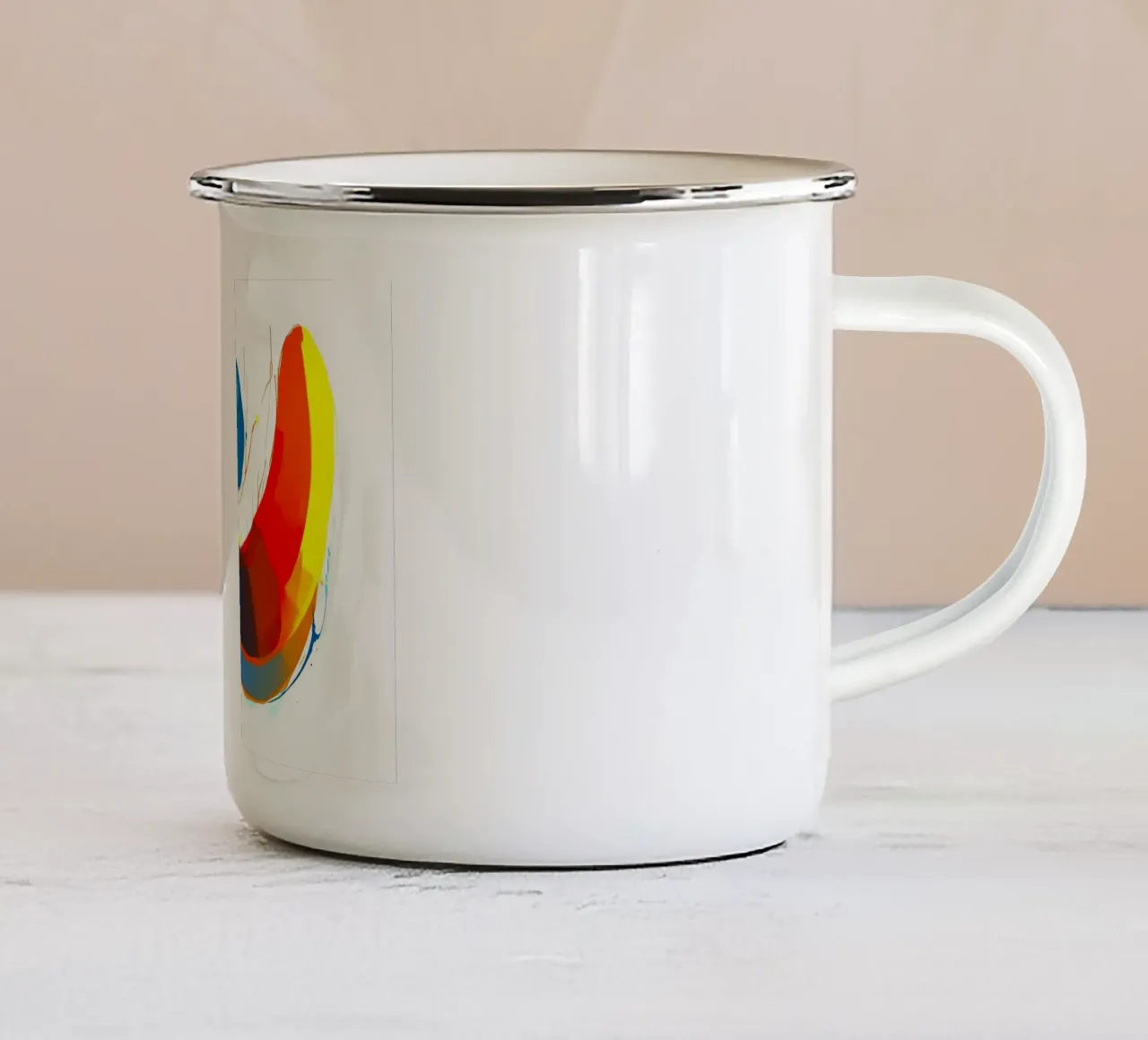 Abstract1108 tazza in smalto da artlodia-Peter Lorenz