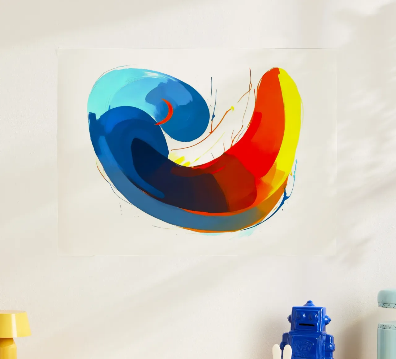 Abstract1108 poster con telaio in alluminio da WALLART-Peter Lorenz