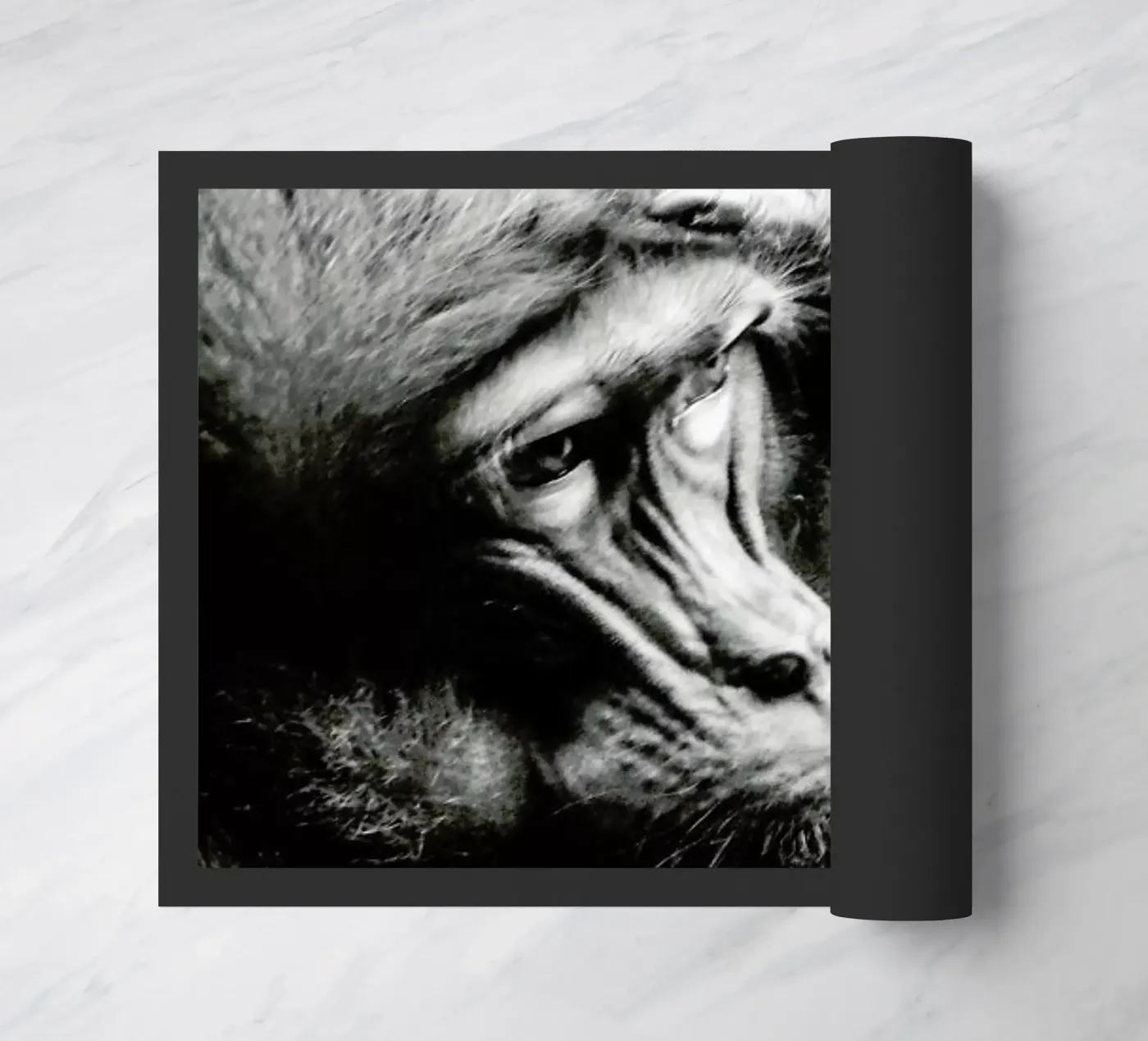 Monkey Grooming deurmat van Babett Schultze