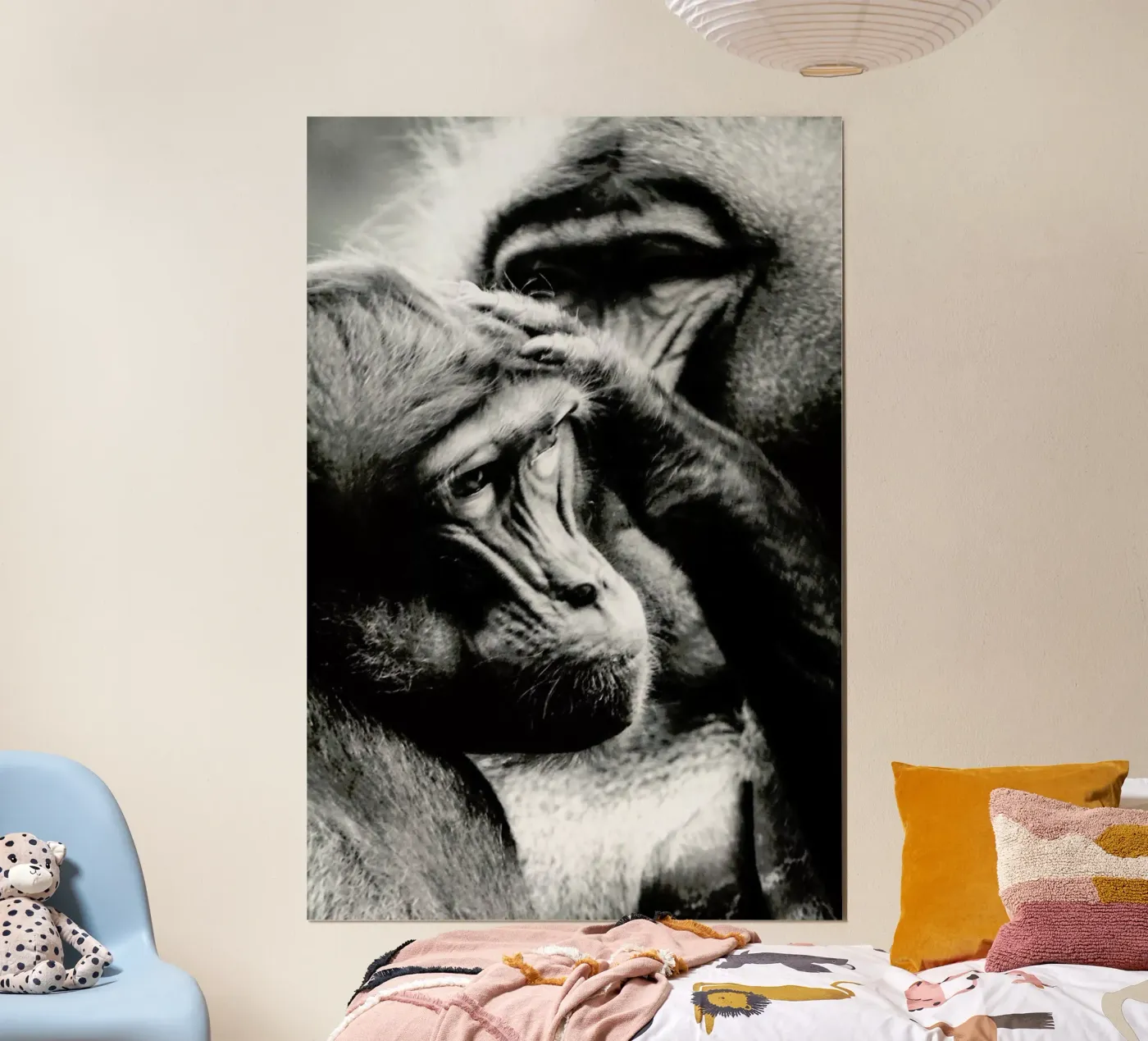 Monkey Grooming Poster von Babett Schultze