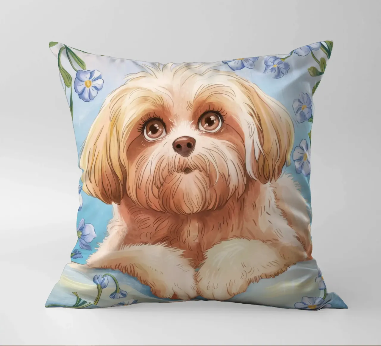 Cucciolo floreale cuscino da Timeless Huse