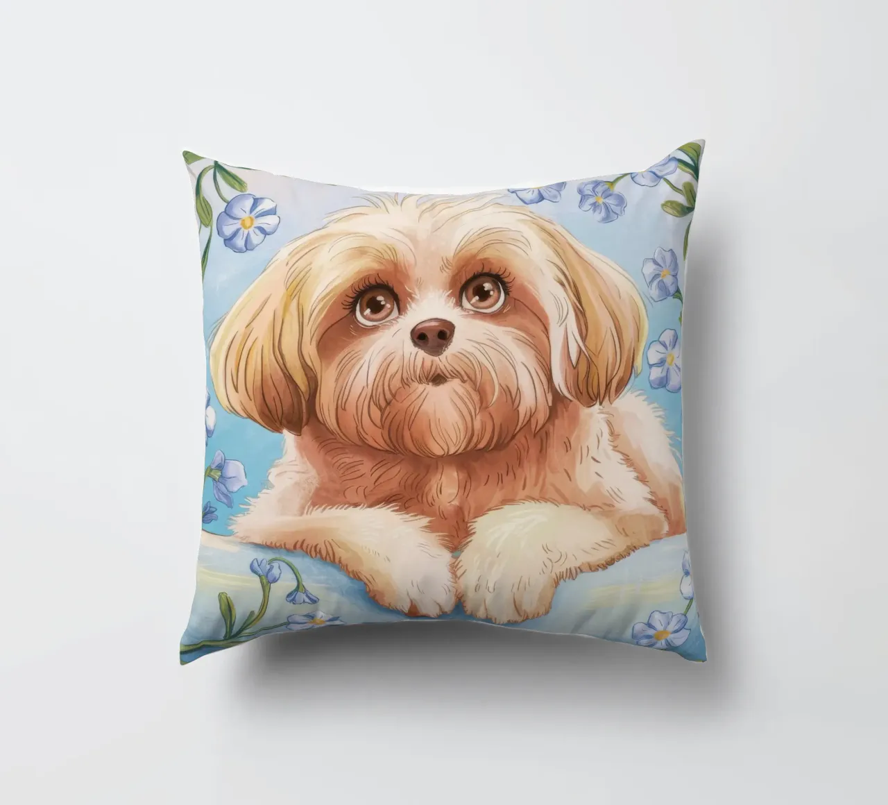 Cucciolo floreale cuscino da Timeless Huse