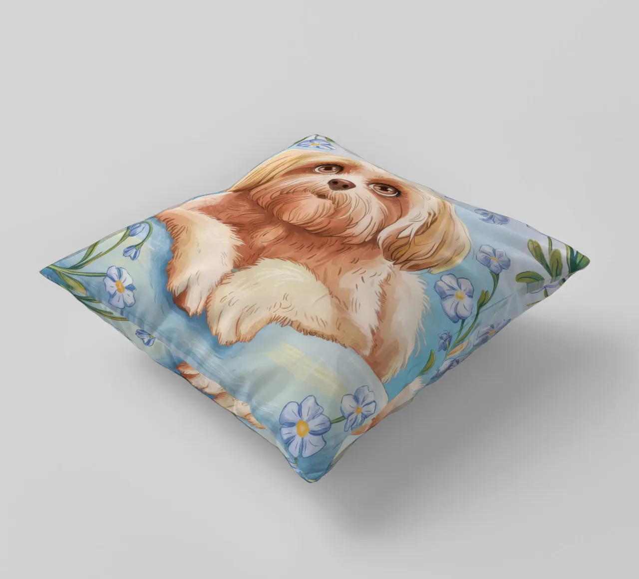 Cucciolo floreale cuscino da Timeless Huse