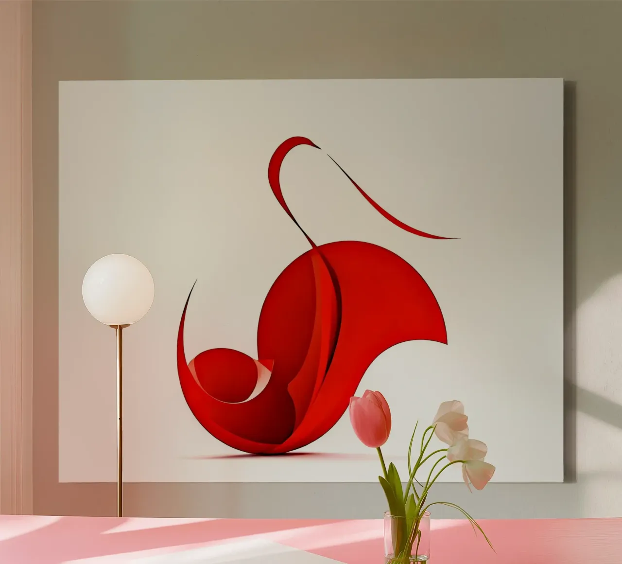 Abstract1421 lienzo con Marco flotante de WALLART-Peter Lorenz
