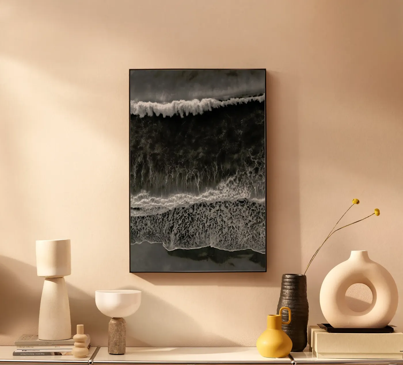 Black and White Beach plexiglass da Studio Nahili