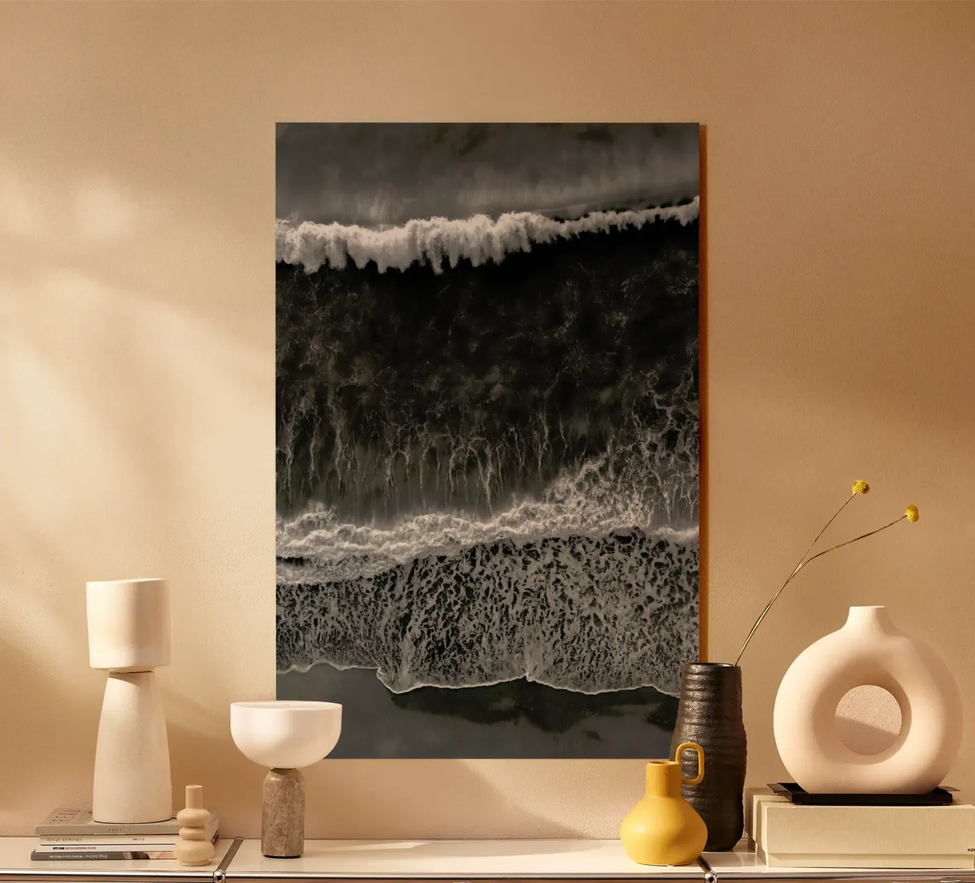 Black and White Beach plexiglass da Studio Nahili