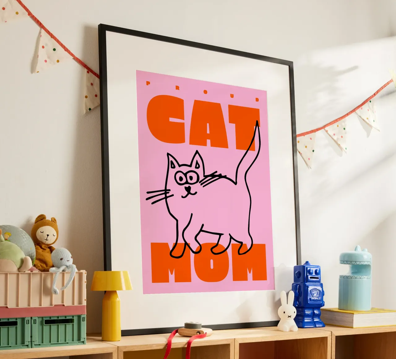 Mamma gatto orgogliosa I poster da Bureau Purpur