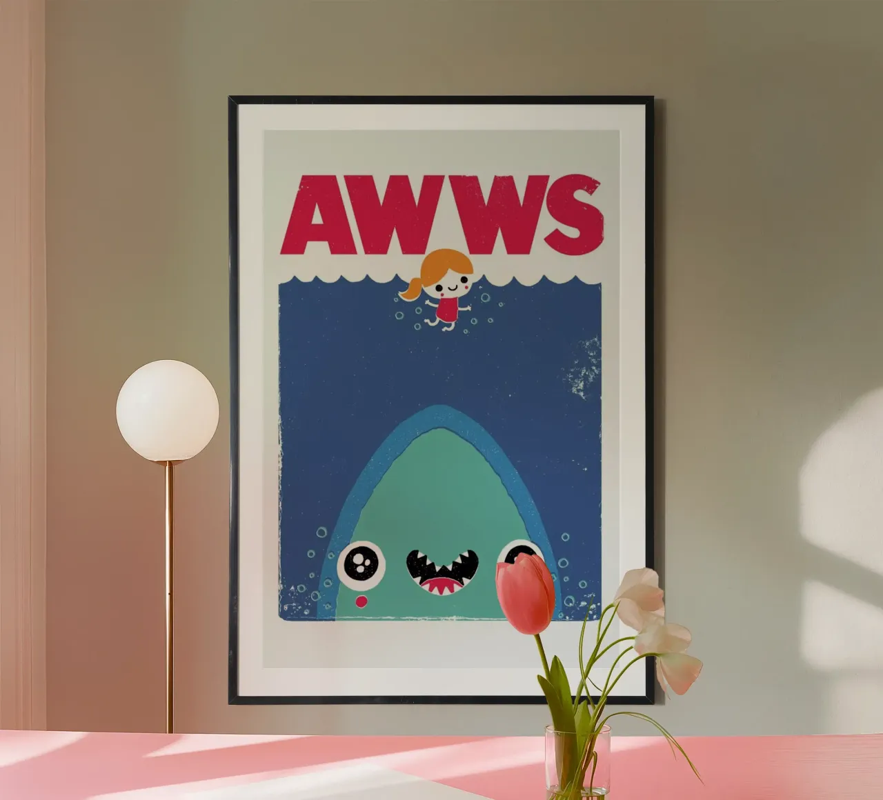 Awws poster con telaio in alluminio da DinoMike