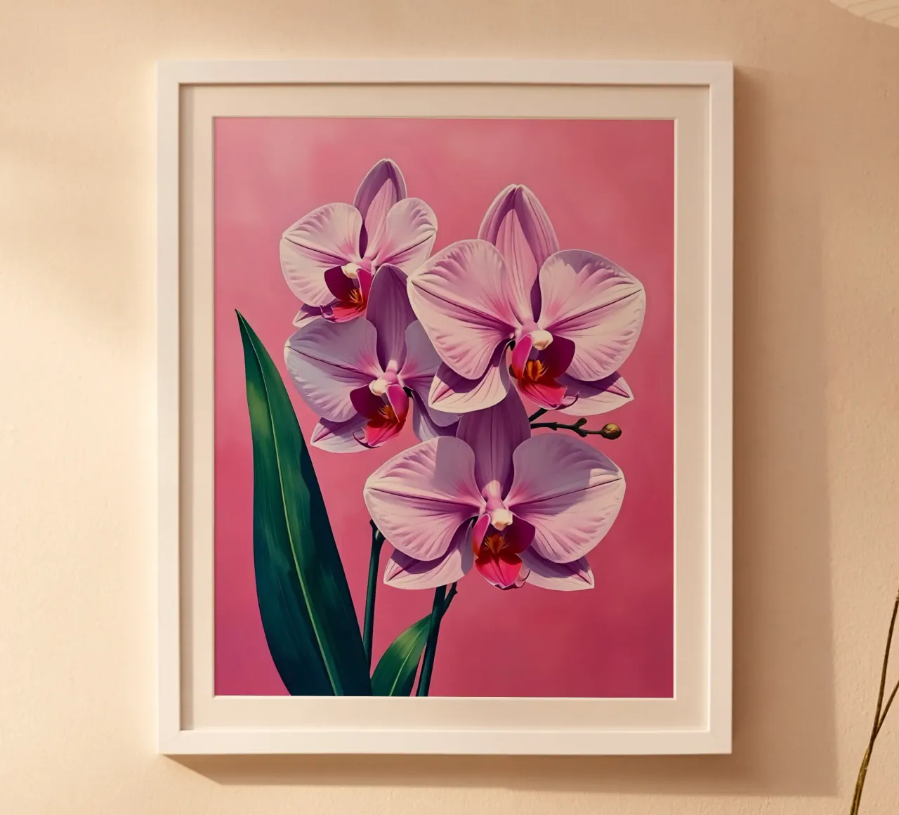 Stile_orchidea_C_4 poster con telaio in plastica da Farb- und Blütenzauber by LK