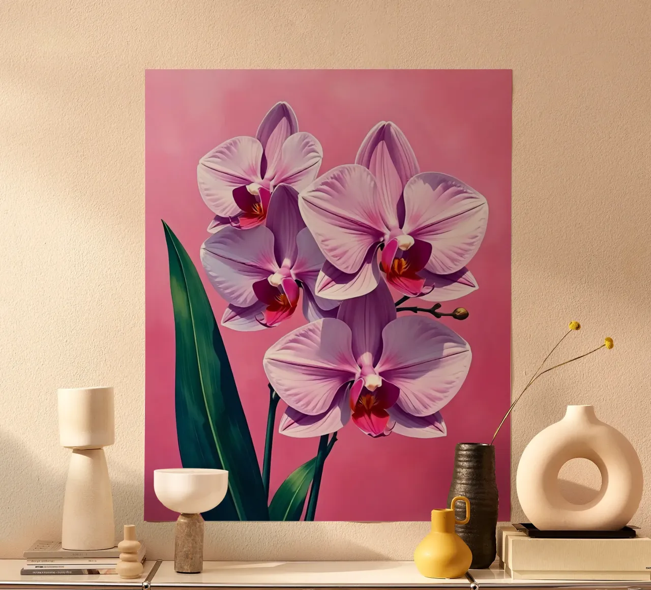 Stile_orchidea_C_4 poster con telaio in plastica da Farb- und Blütenzauber by LK
