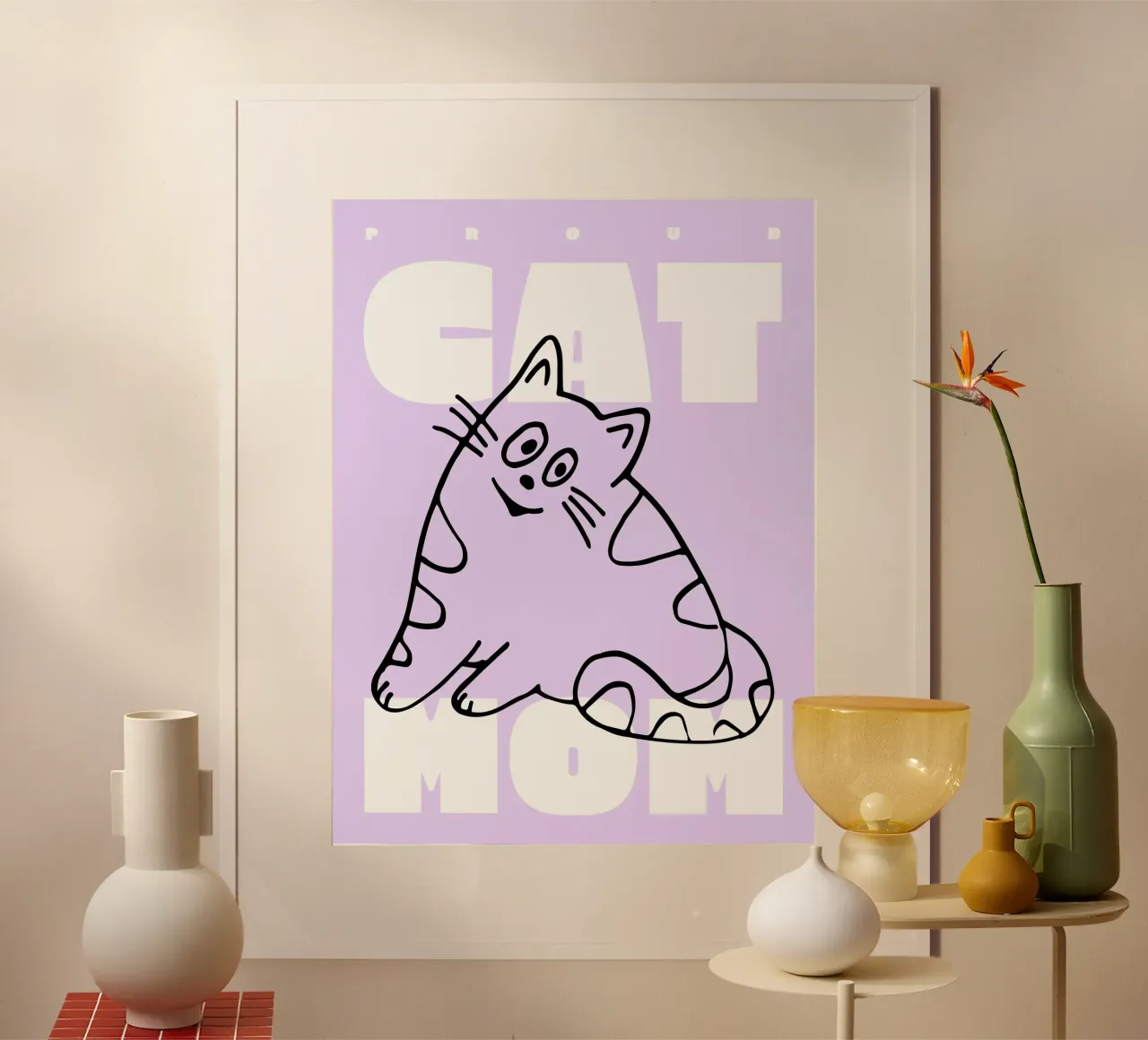 Mamma gatto orgogliosa II poster da Bureau Purpur