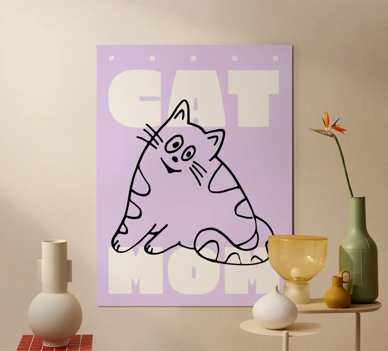 Mamma gatto orgogliosa II poster da Bureau Purpur
