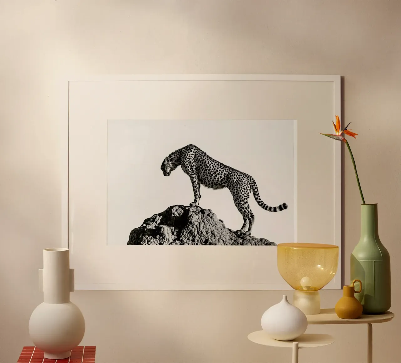 The Hunter - ali poster con telaio in legno da Pictufy