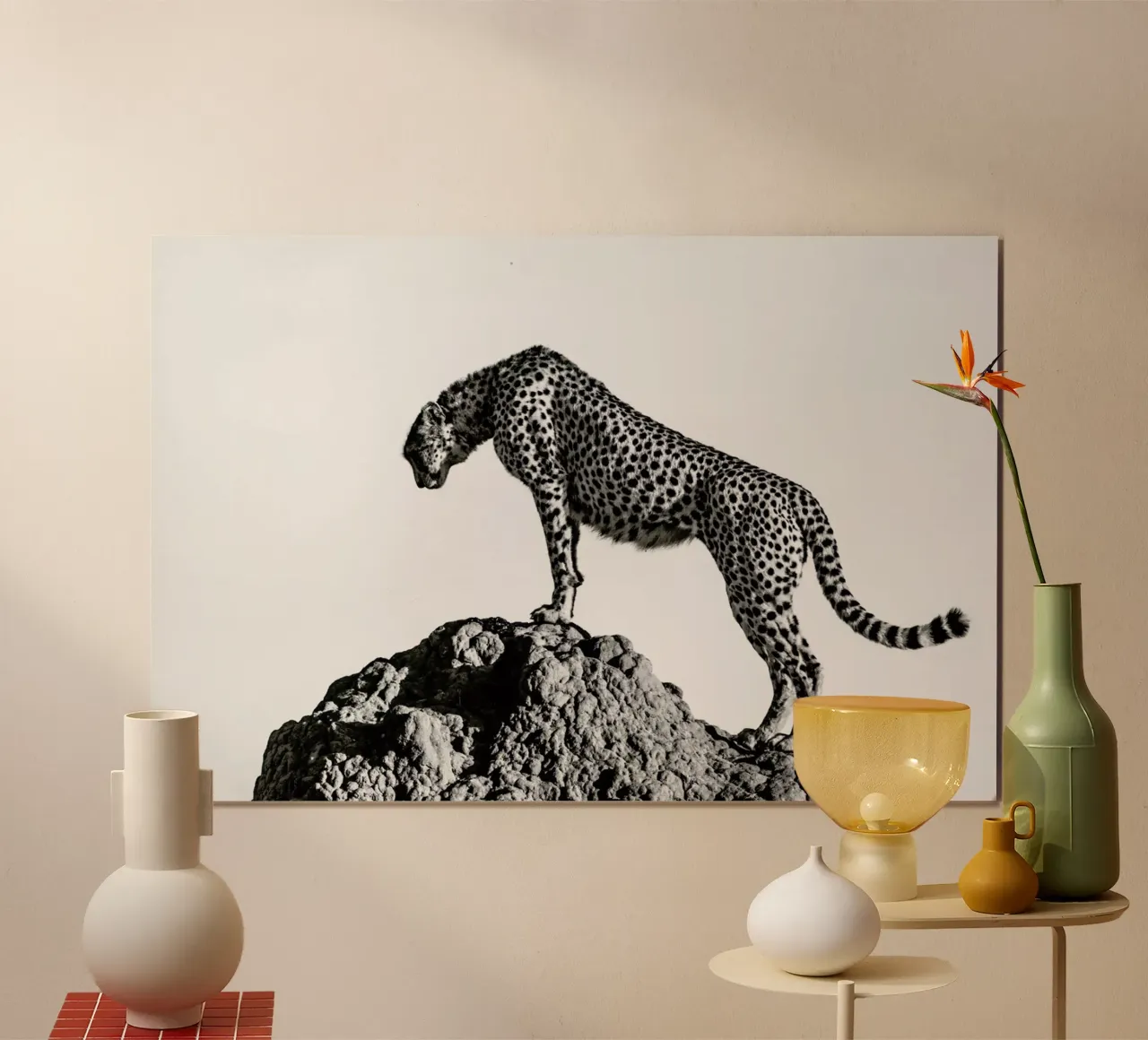 The Hunter - ali poster con telaio in legno da Pictufy