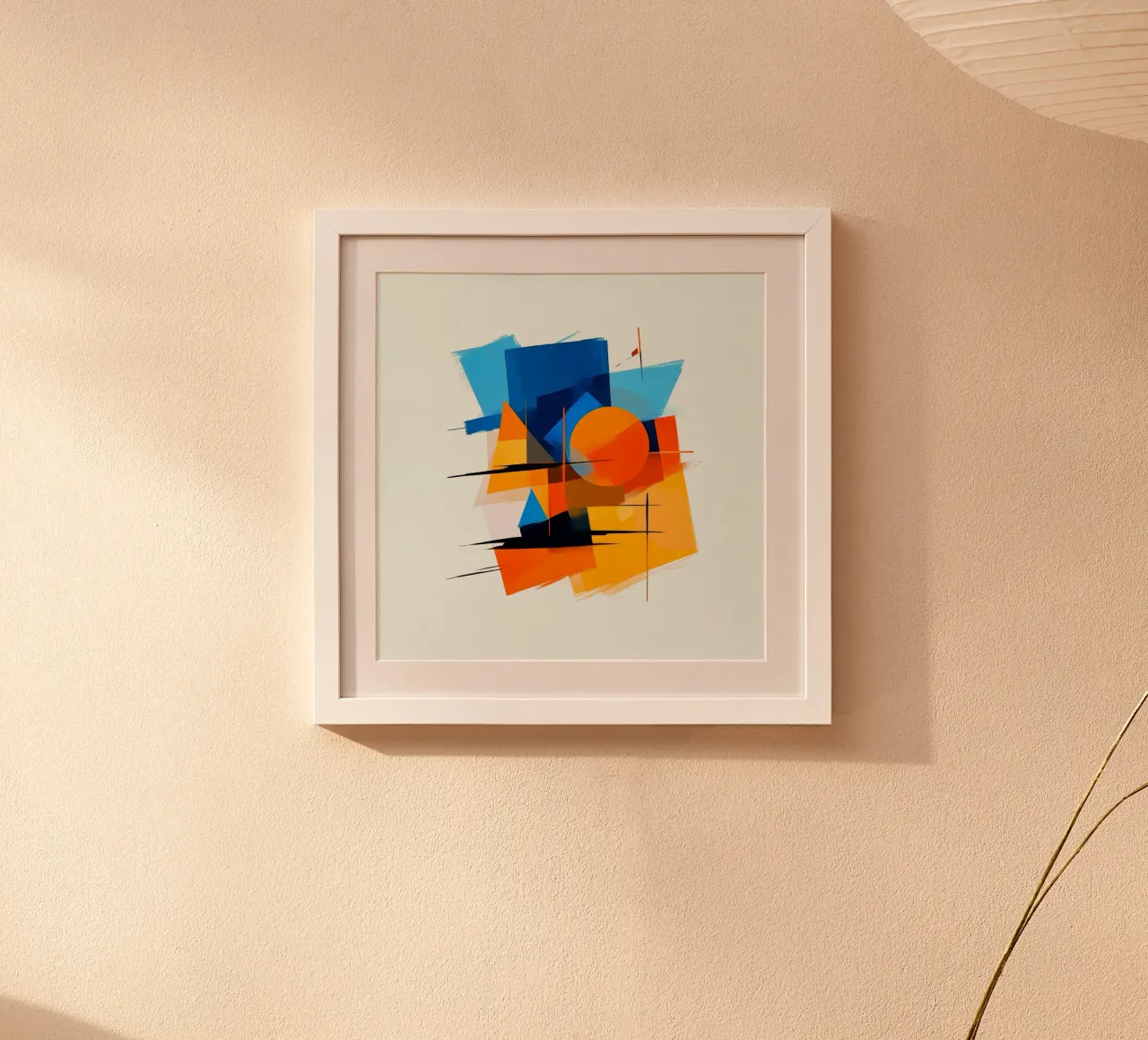 F.Geometric1109 poster con telaio in plastica da WALLART-Peter Lorenz