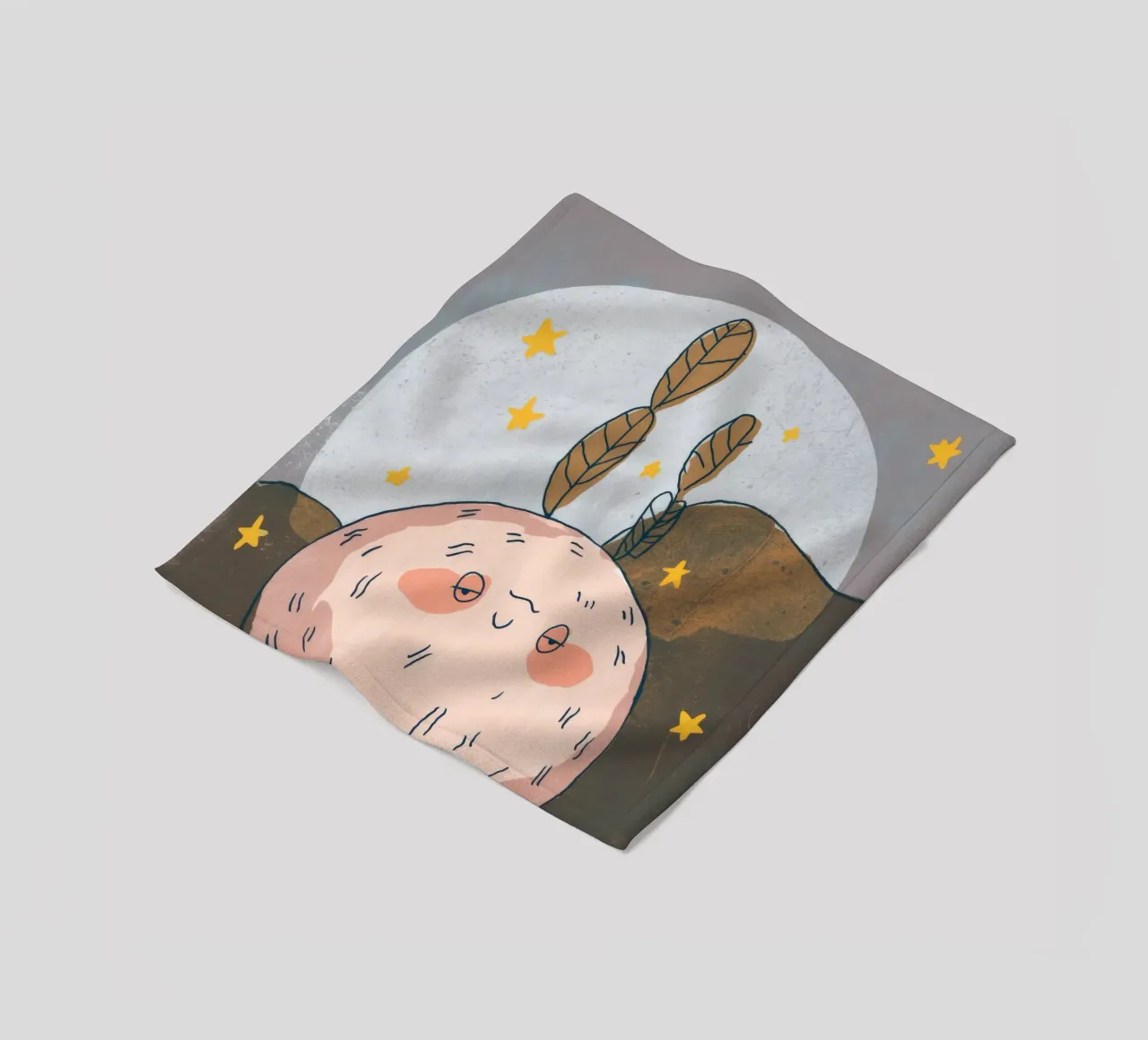 Sorriso di lumaca soddisfatto coperta in pile da Timeless Huse