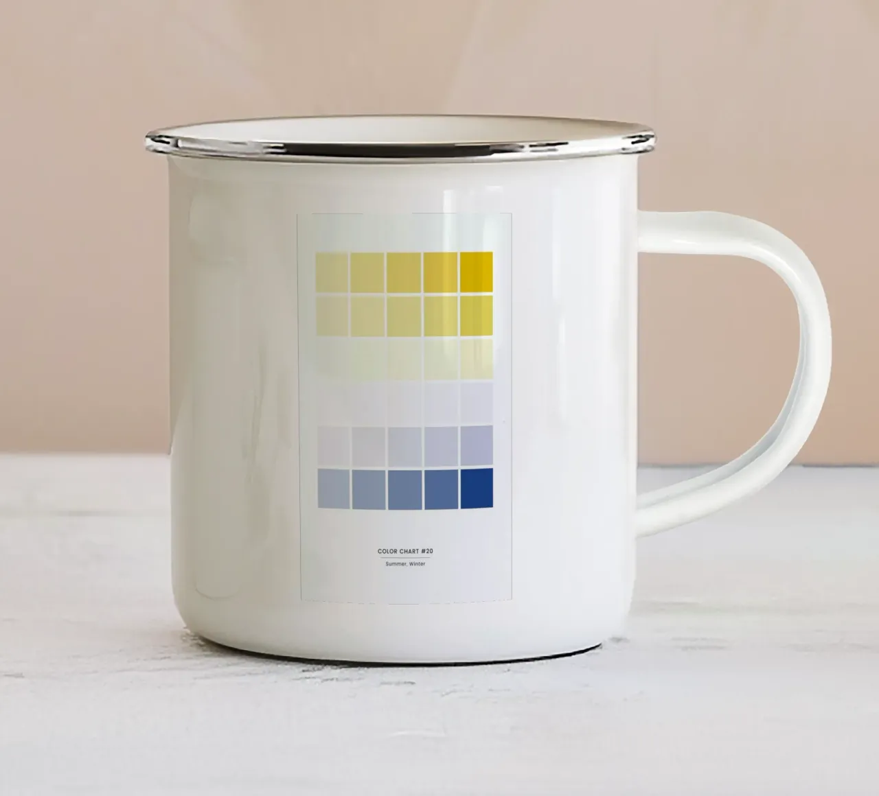 Summer Winter #20 tazza in smalto da daylight design studio