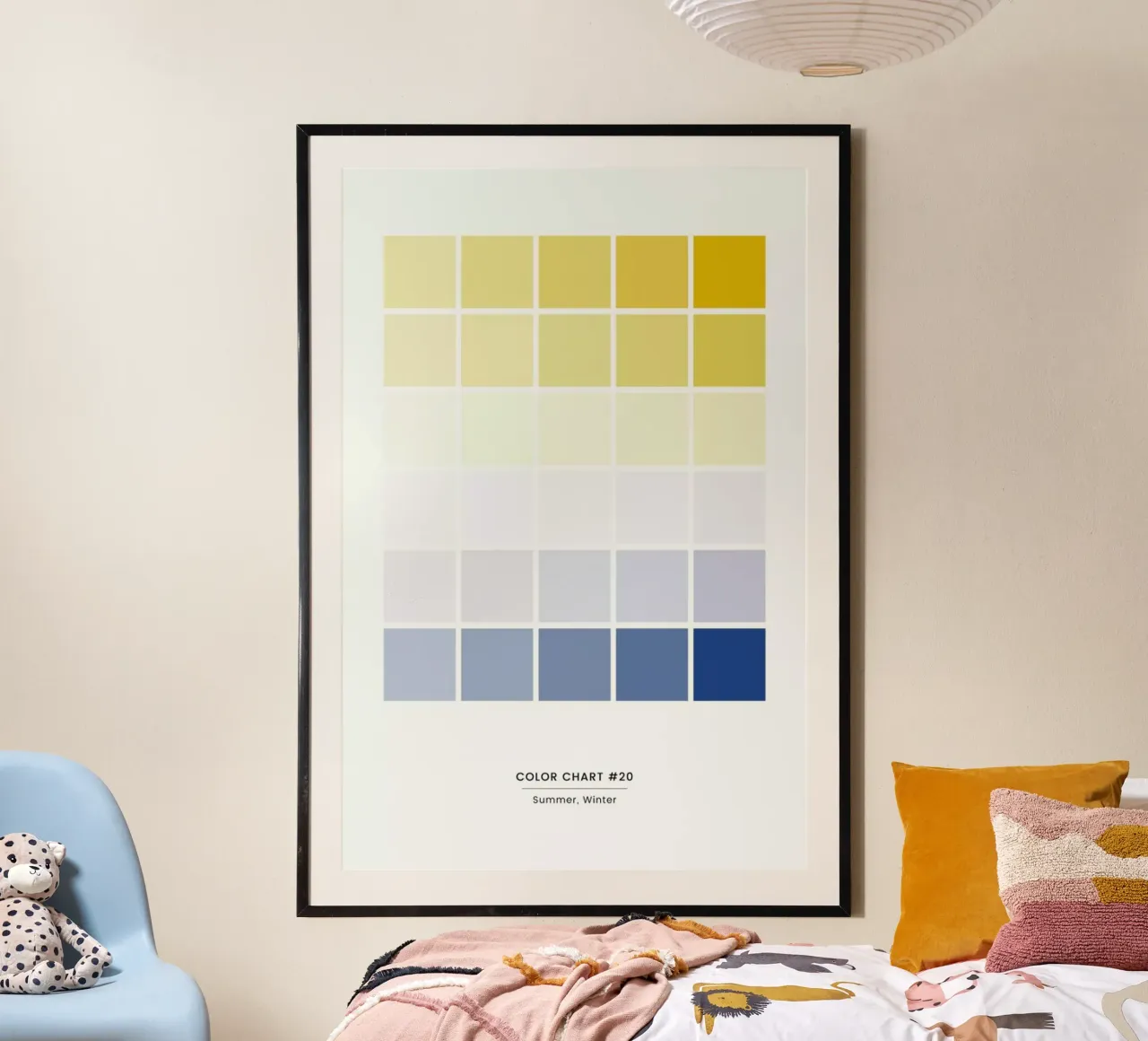 Summer Winter #20 poster con telaio in plastica da daylight design studio