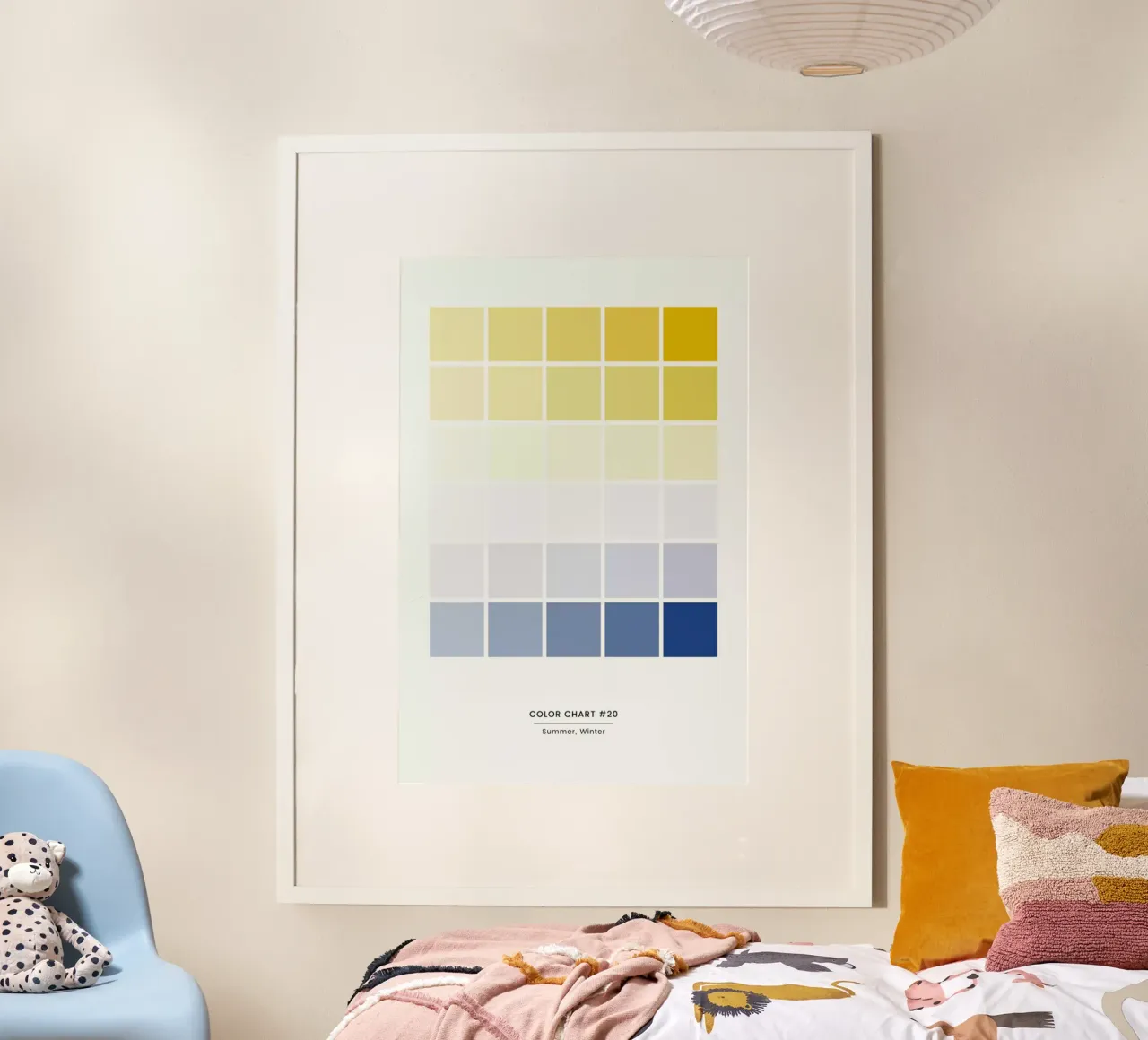 Summer Winter #20 poster con telaio in plastica da daylight design studio