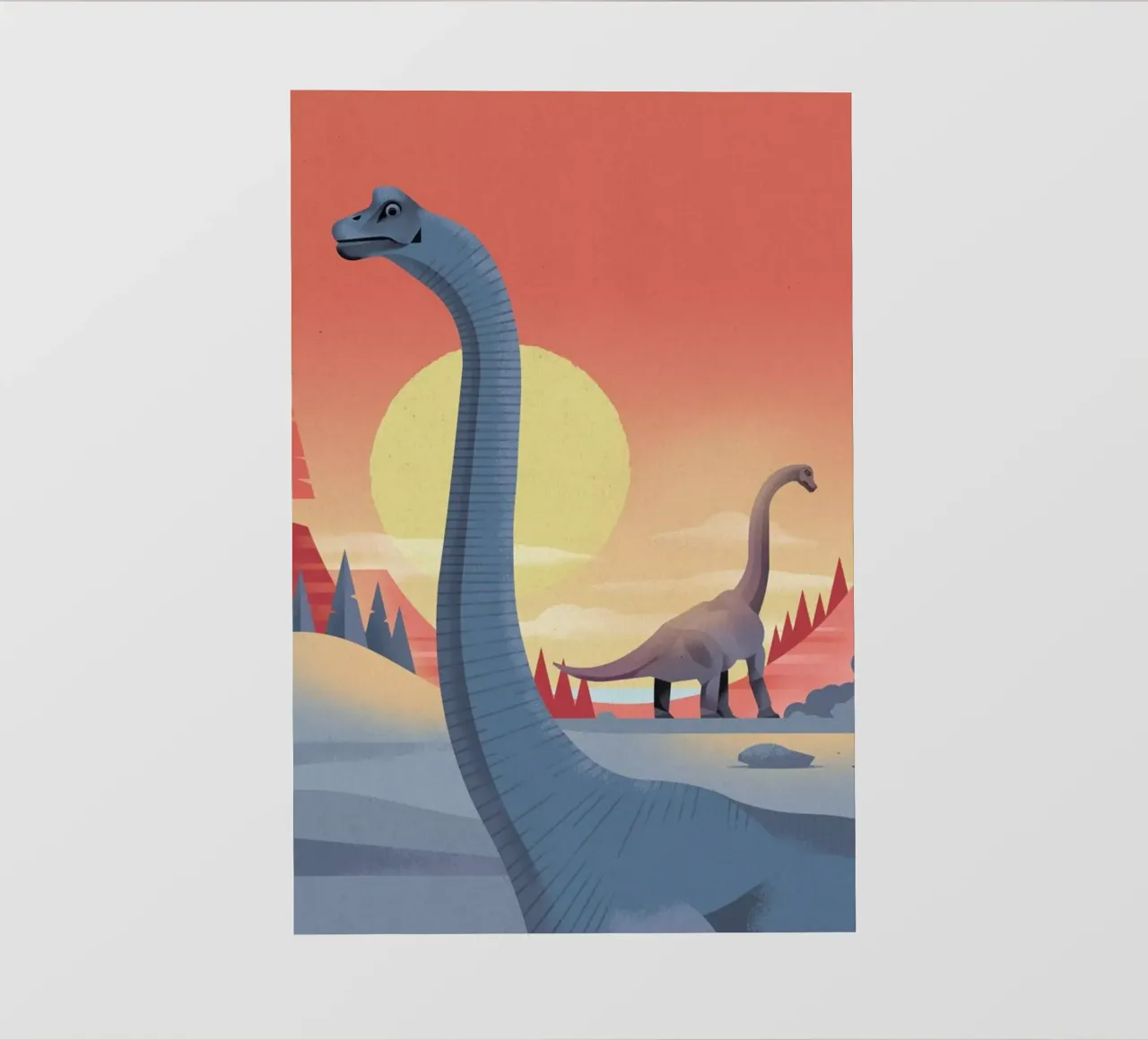 Brachiosaurus pellicola backlit da Dieter Braun