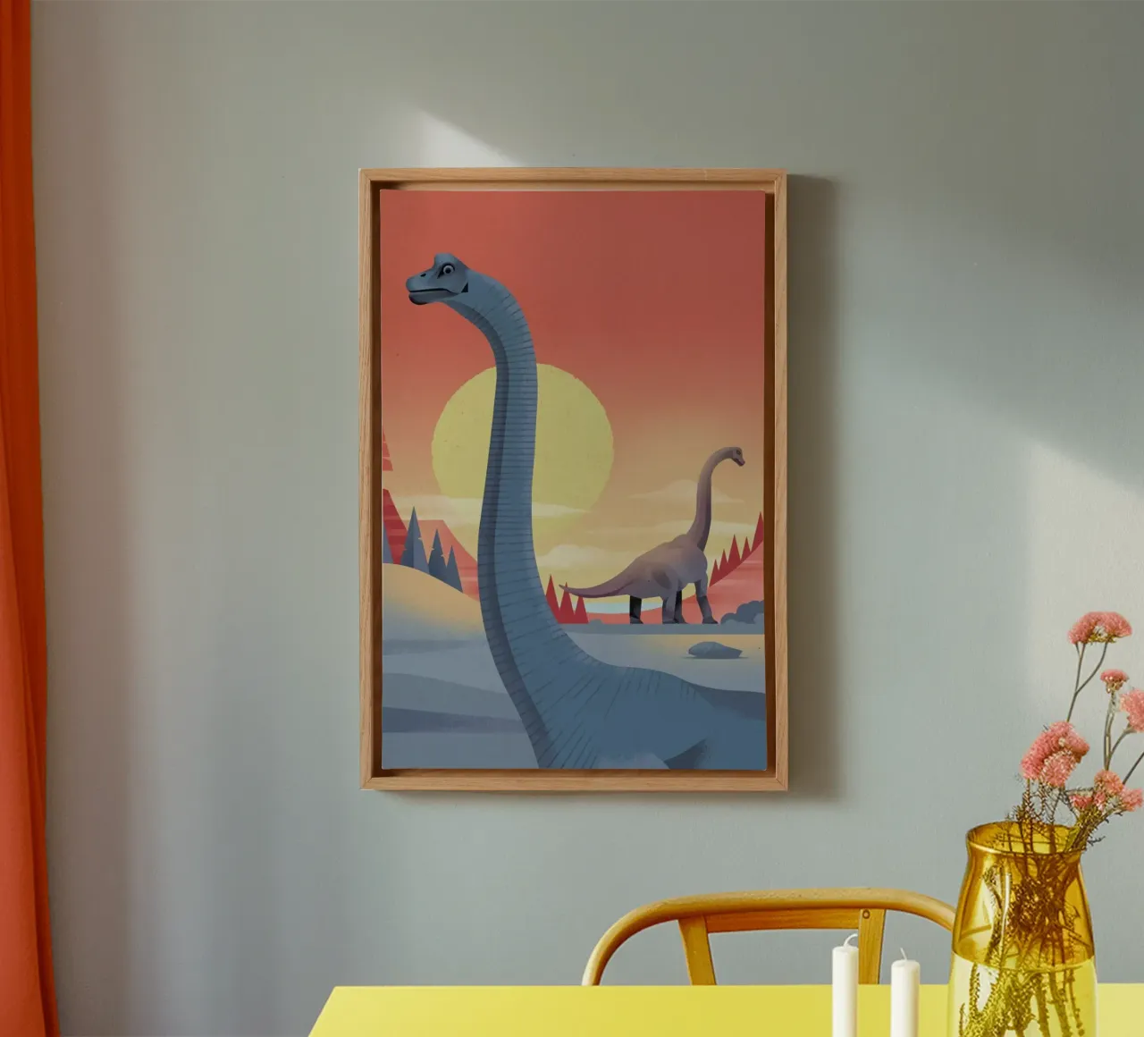 Brachiosaurus tela con Cornice a cassetta da Dieter Braun