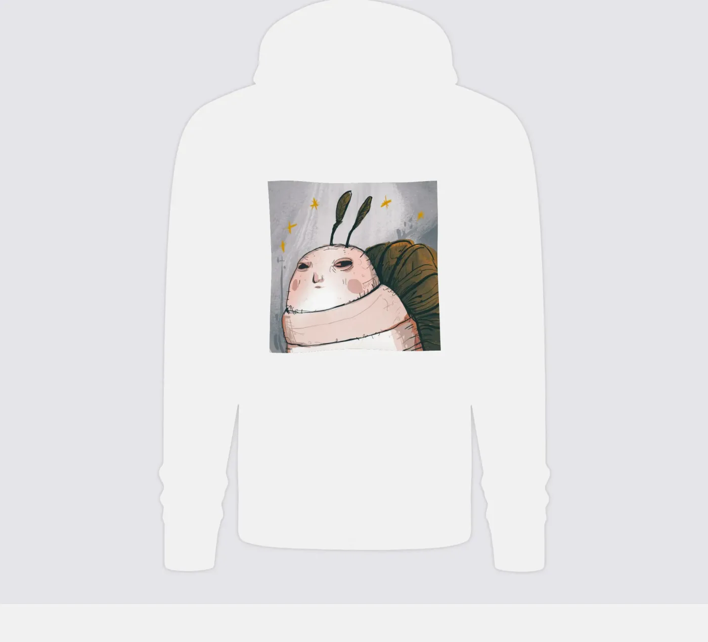 Grumpy wolk gedachten hoodie van Timeless Huse