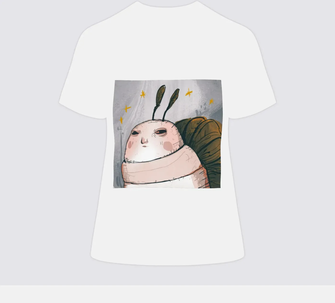 Pensées grincheuses sur les nuages t-shirt ajusté pour femmes de Timeless Huse