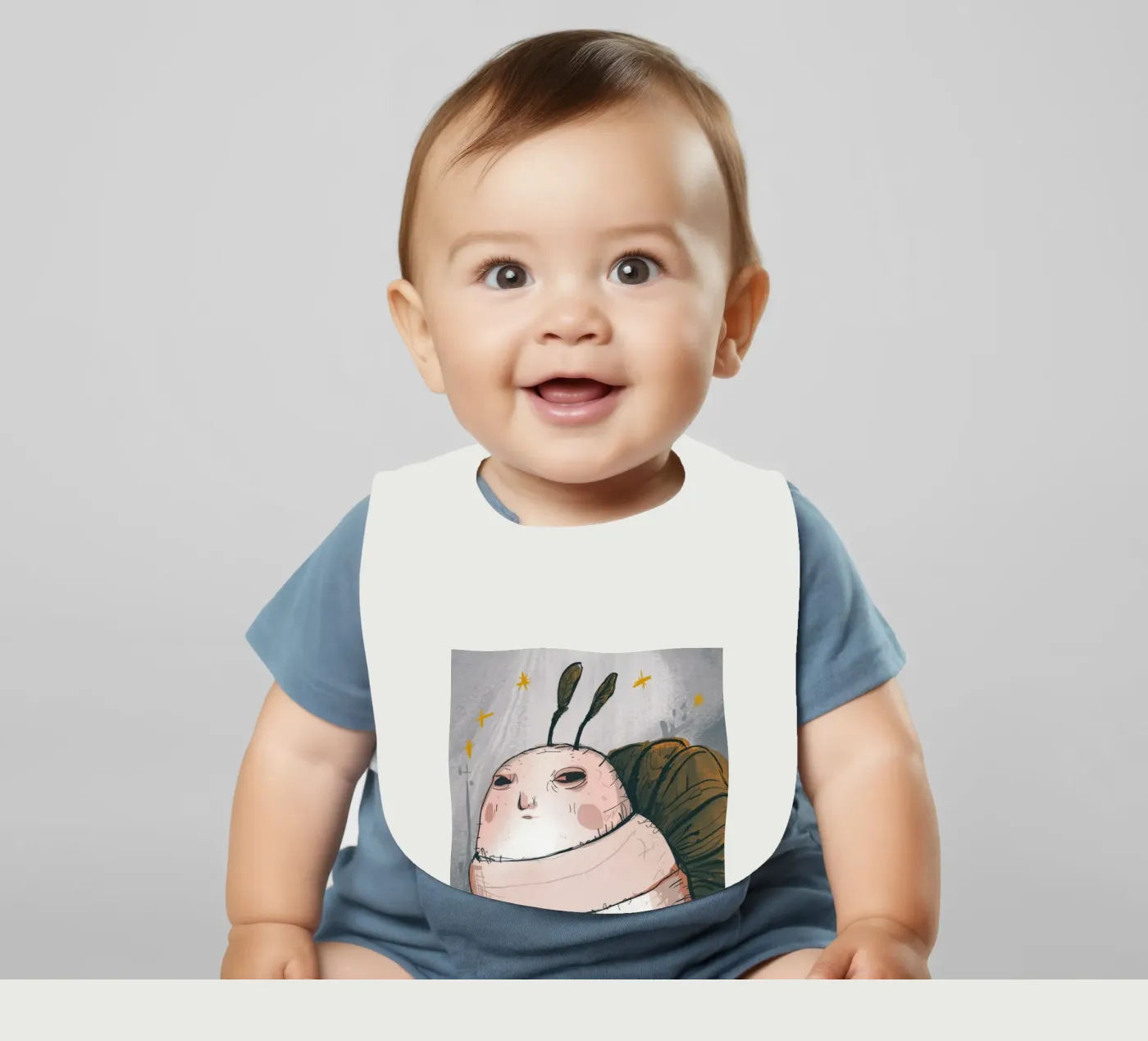 Grumpy Cloud Thoughts baby slabbetje van Timeless Huse