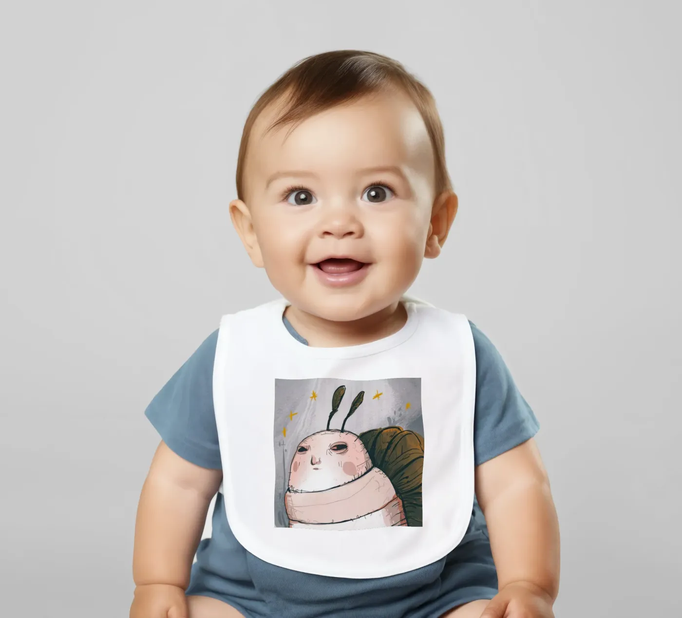 Grumpy Cloud Thoughts baby slabbetje van Timeless Huse