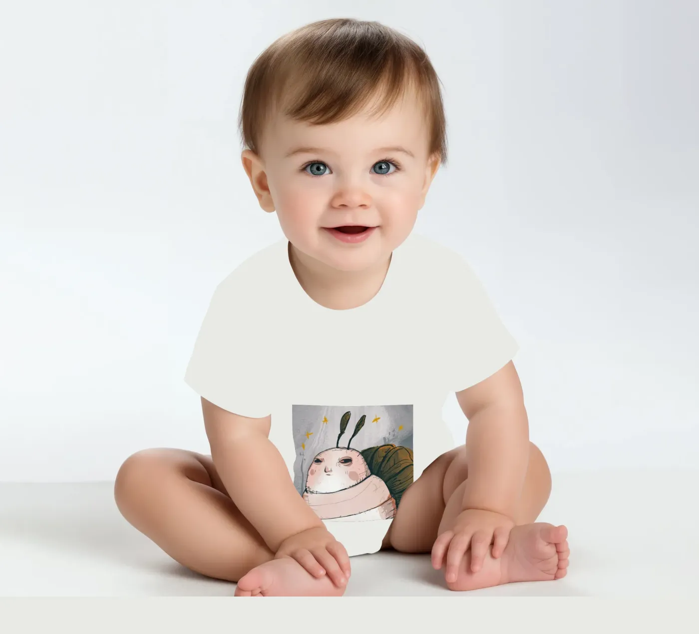 Pensées grincheuses sur les nuages body bébé de Timeless Huse