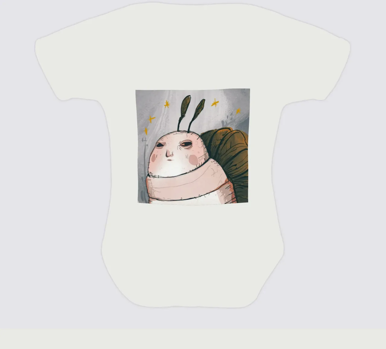 Grumpy Cloud Thoughts Kurzarm Babybody von Timeless Huse