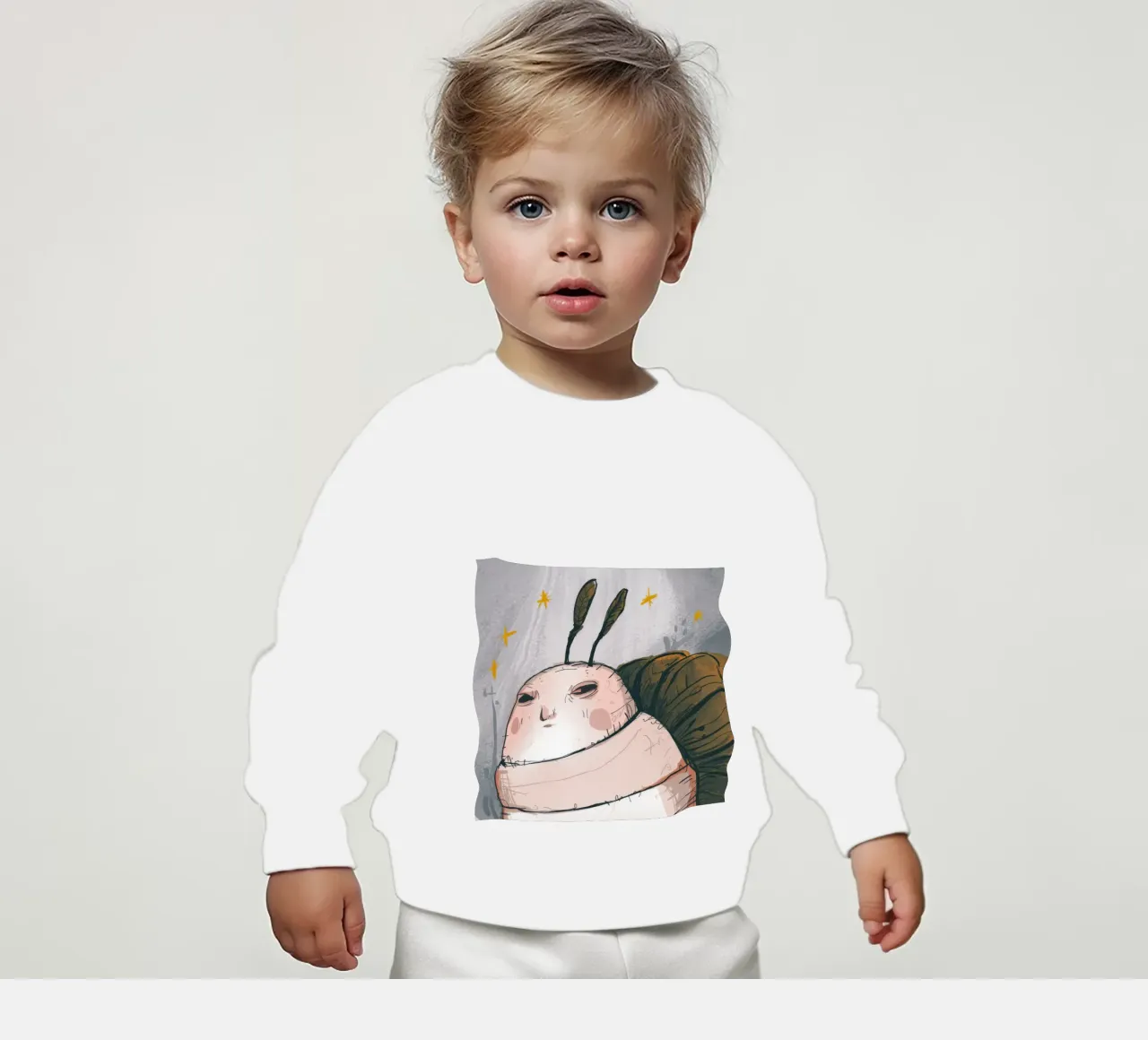 Grumpy Cloud Thoughts baby sweatshirt by Timeless Huse