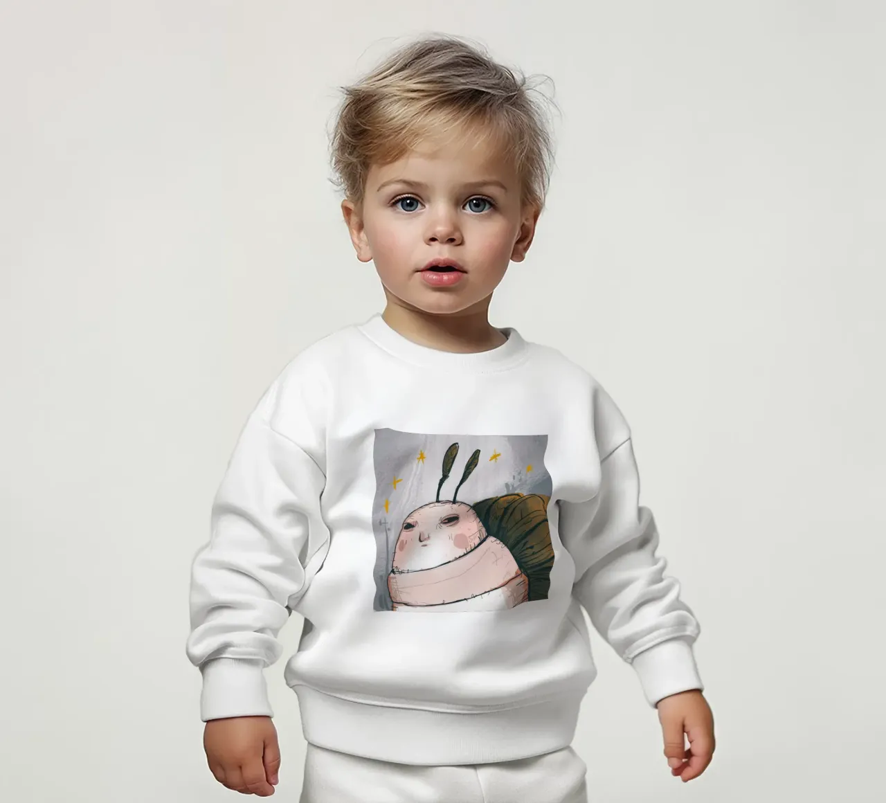 Grumpy Cloud Thoughts baby sweatshirt by Timeless Huse
