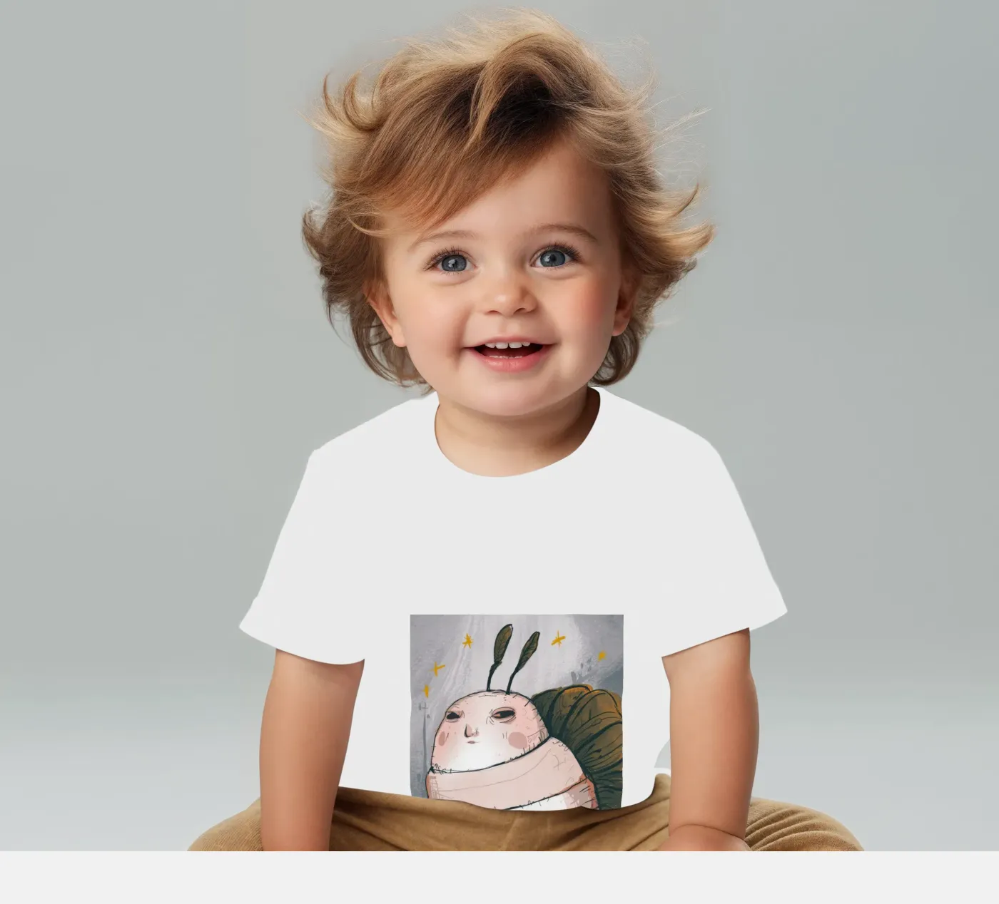 Grumpy Cloud Thoughts baby t-shirt van Timeless Huse