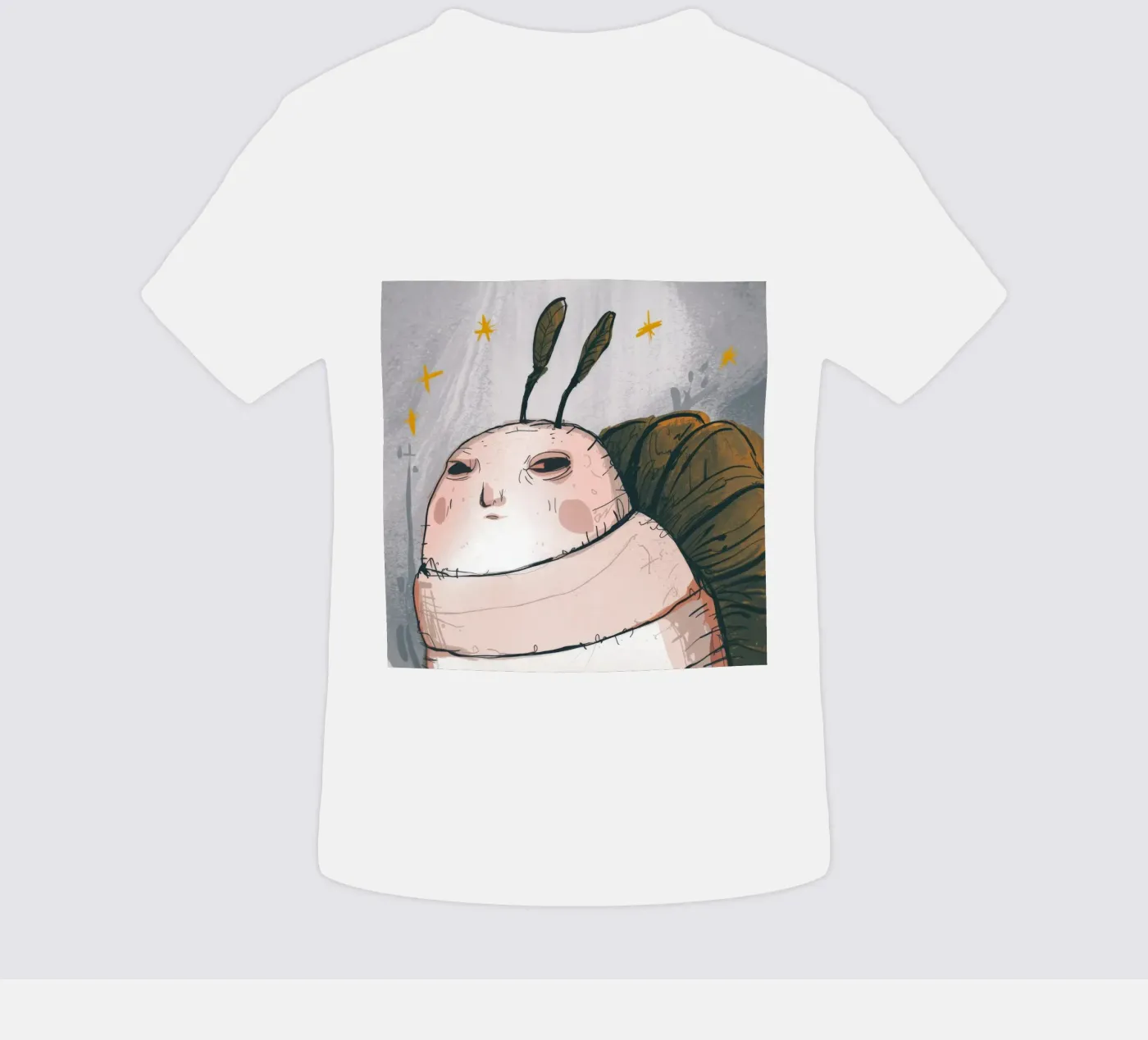 Grumpy Cloud Thoughts baby t-shirt van Timeless Huse