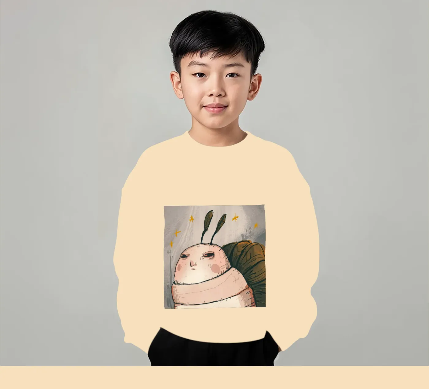 Grumpy Cloud Thoughts kinder sweatshirt van Timeless Huse