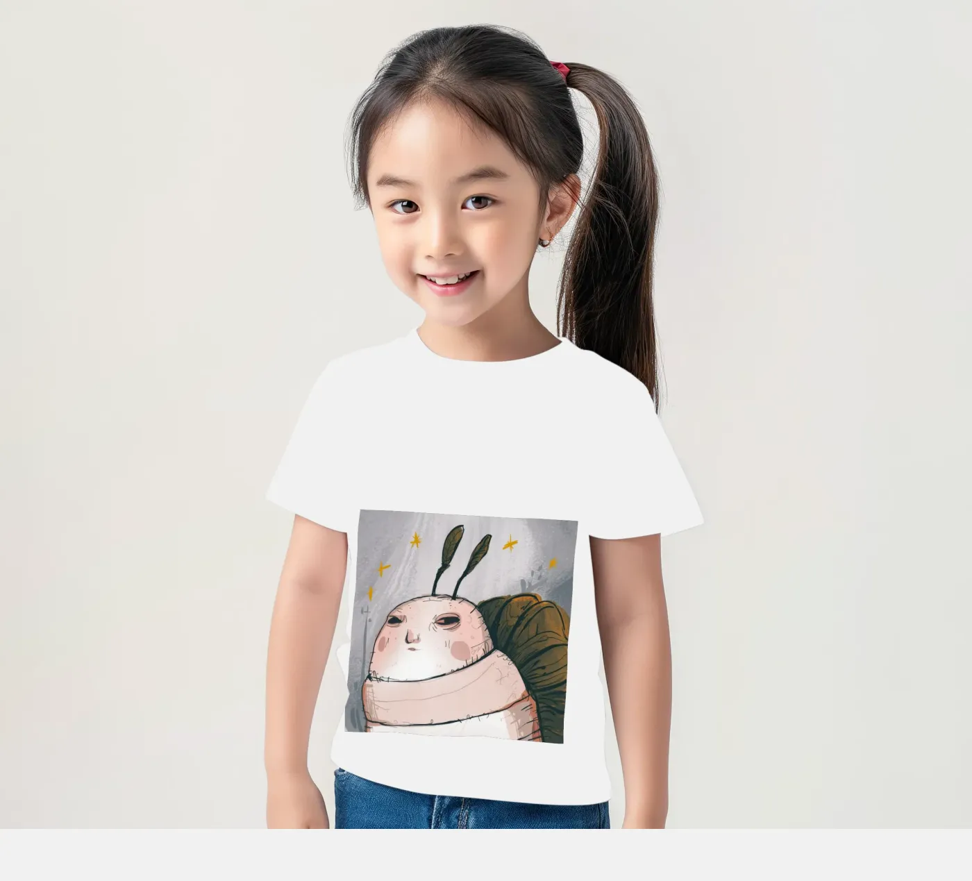 Grumpy wolk gedachten kinder t-shirt van Timeless Huse