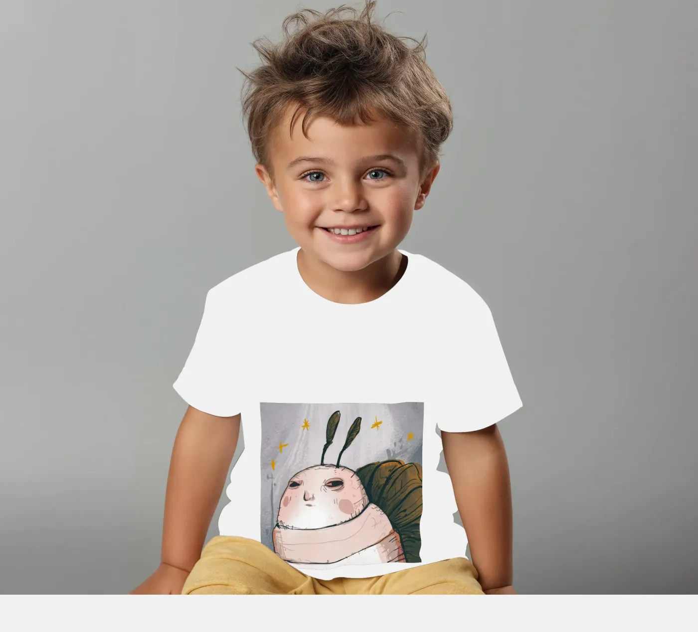 Grumpy wolk gedachten kinder t-shirt van Timeless Huse