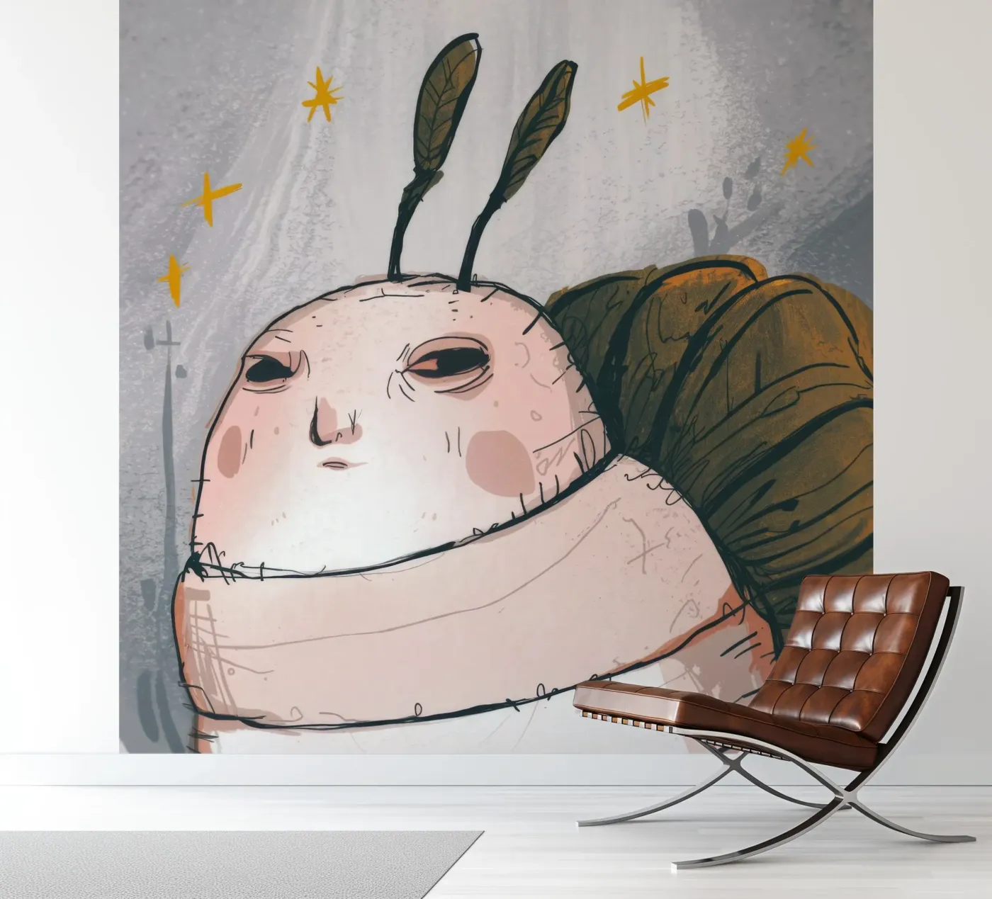 Pensées grincheuses sur les nuages papier peint photo de Timeless Huse