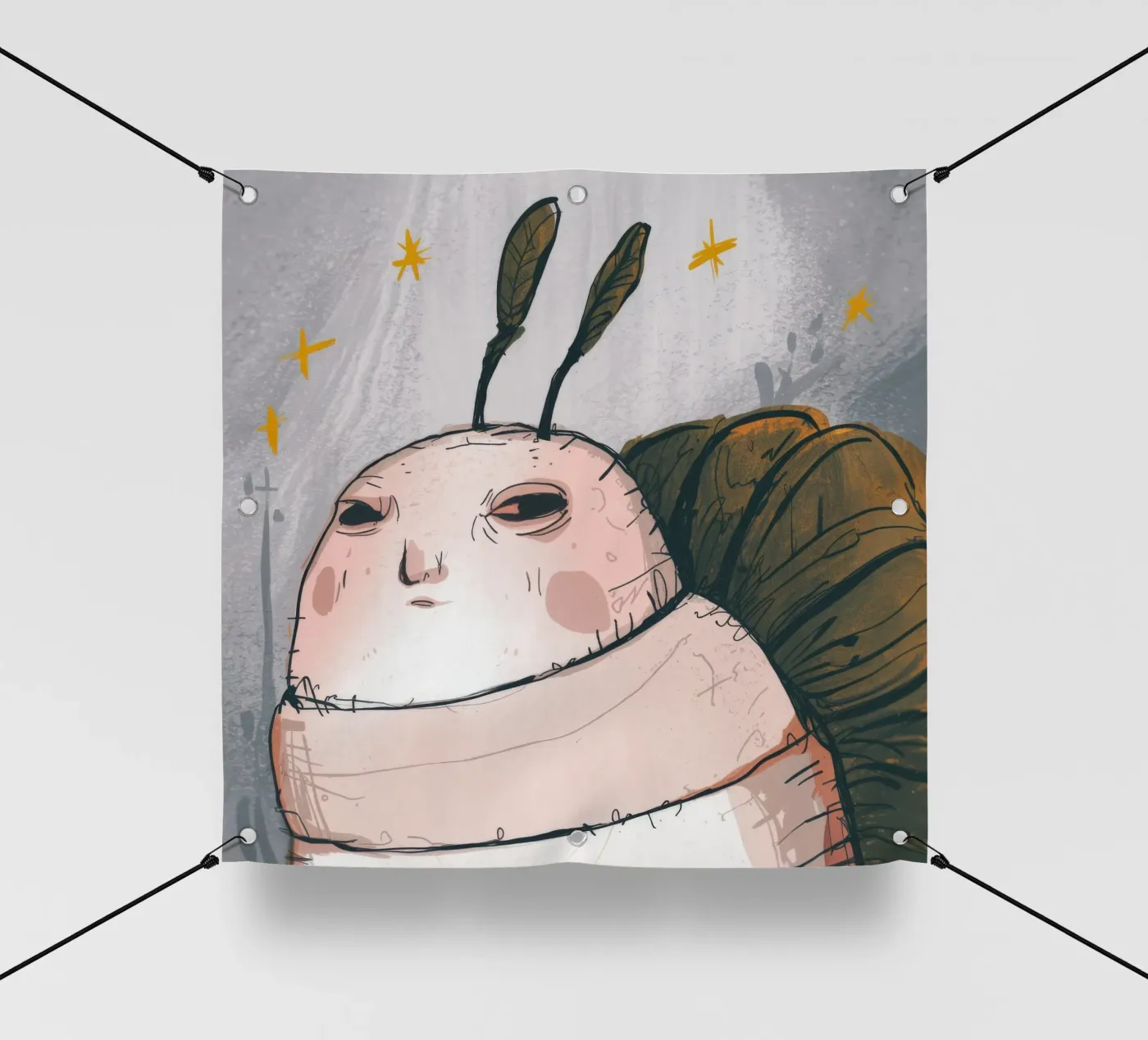 Grumpy Cloud Thoughts pvc-zeil van Timeless Huse