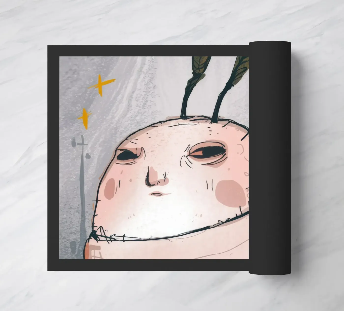 Grumpy Cloud Thoughts deurmat van Timeless Huse
